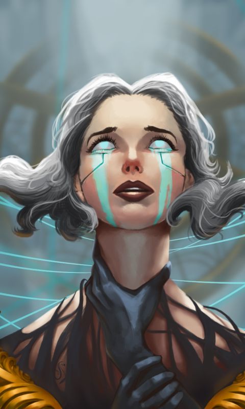 Download mobile wallpaper League Of Legends, Tears, Video Game, White Hair, Lipstick, Camille (League Of Legends) for free.