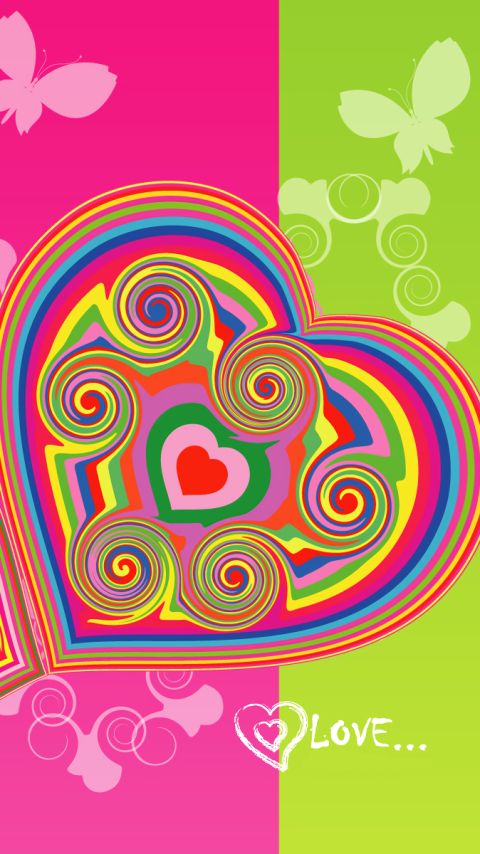 Download mobile wallpaper Valentine's Day, Love, Colors, Heart, Artistic for free.
