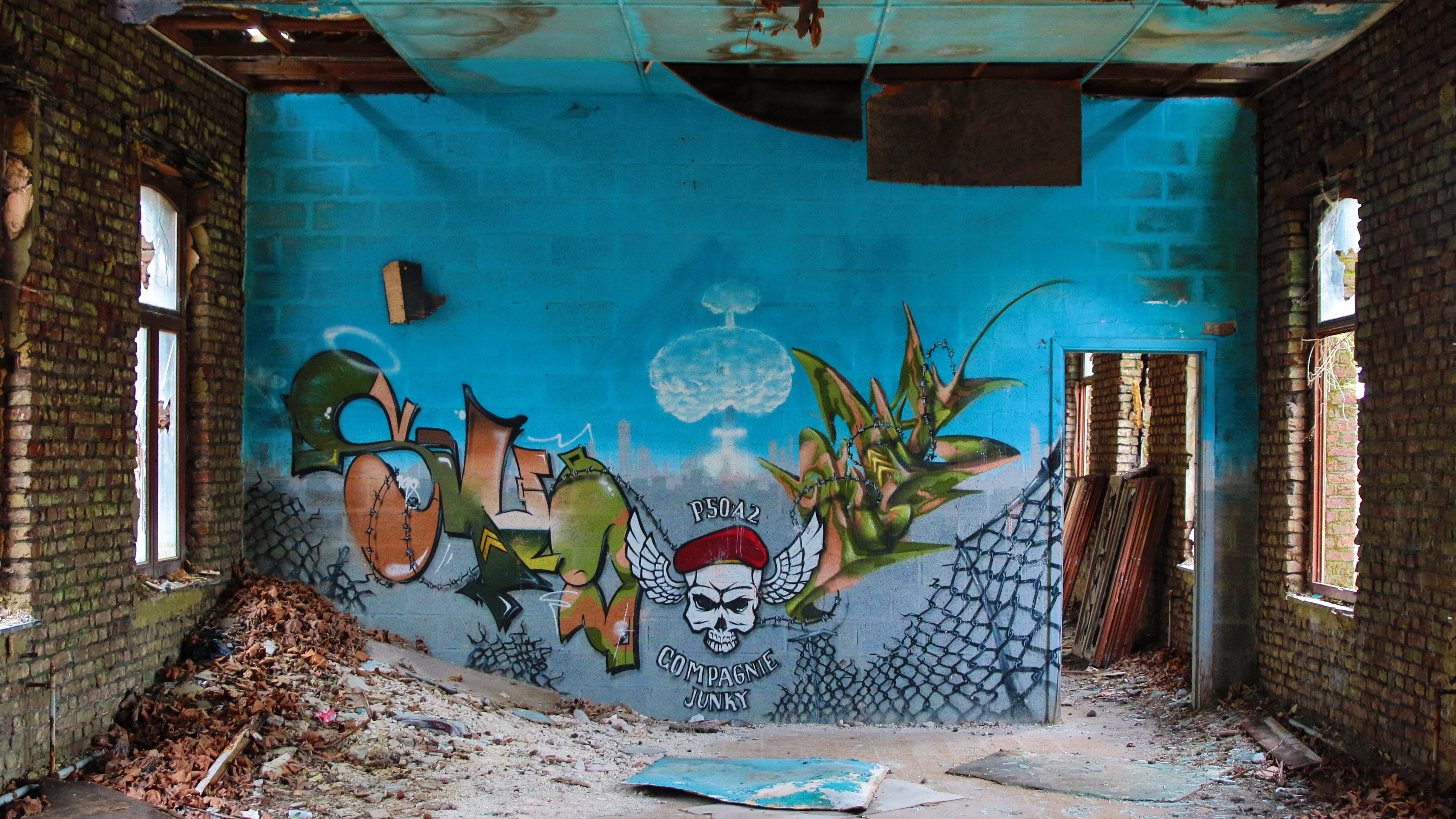 Téléchargez des papiers peints mobile Graffiti, Artistique, Ruine, Urbex gratuitement.