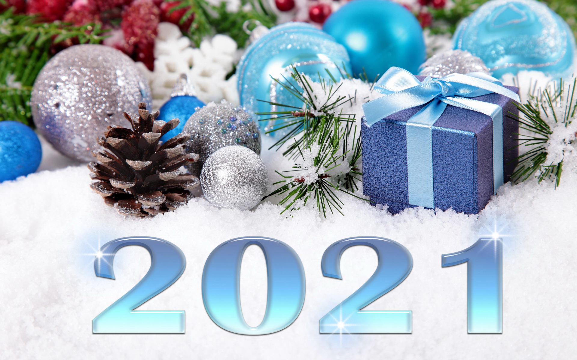 Free download wallpaper Holiday, New Year 2021 on your PC desktop