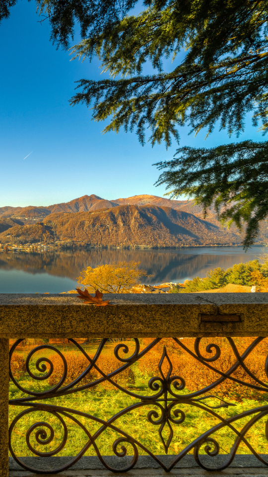 Download mobile wallpaper Lakes, Italy, Lake, Reflection, Fall, Photography, Lake Orta for free.
