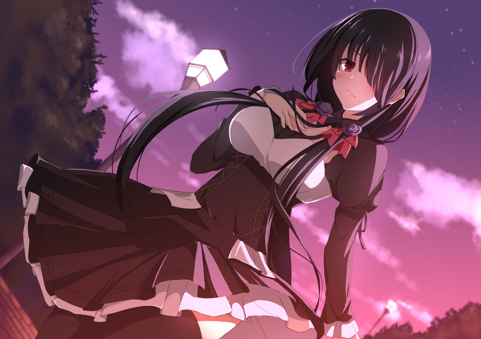 Handy-Wallpaper Animes, Datum A Live, Kurumi Tokisaki kostenlos herunterladen.