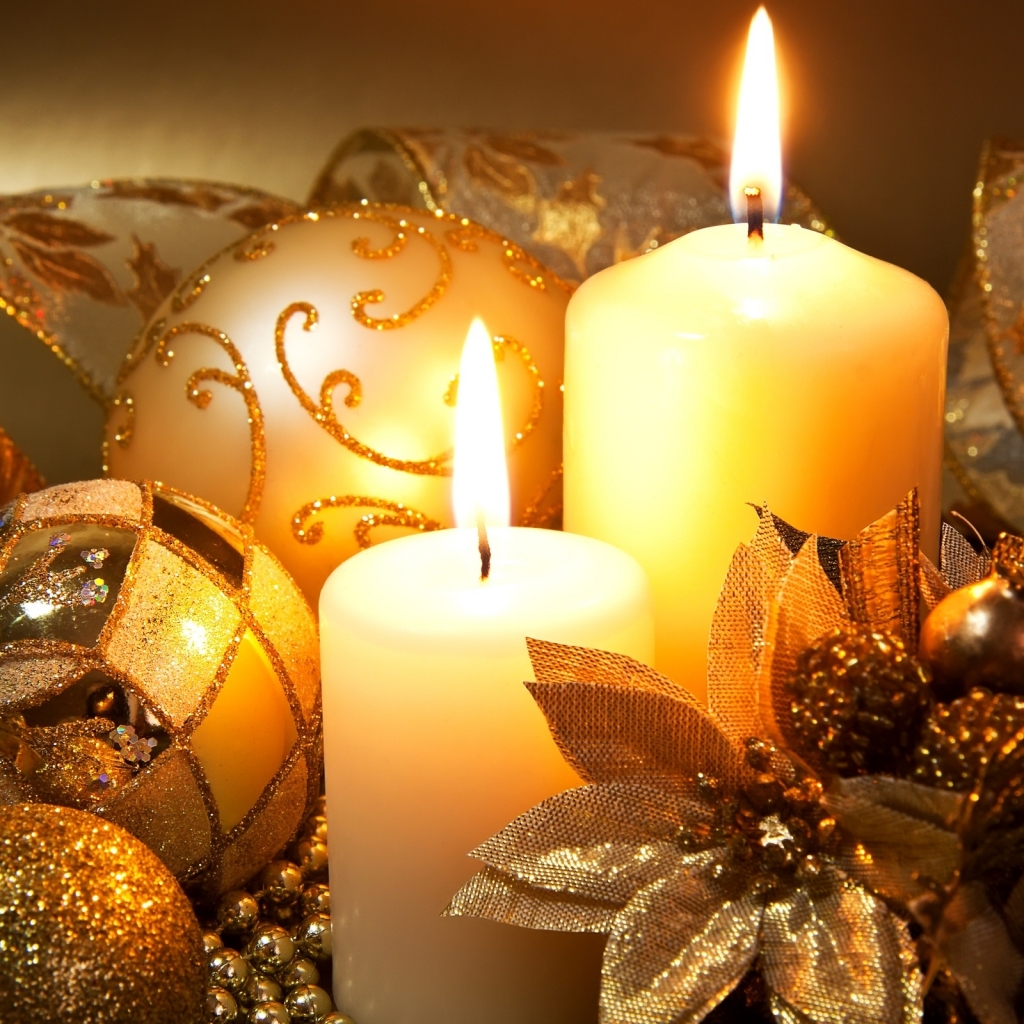 Free download wallpaper Christmas, Holiday, Candle, Christmas Ornaments on your PC desktop