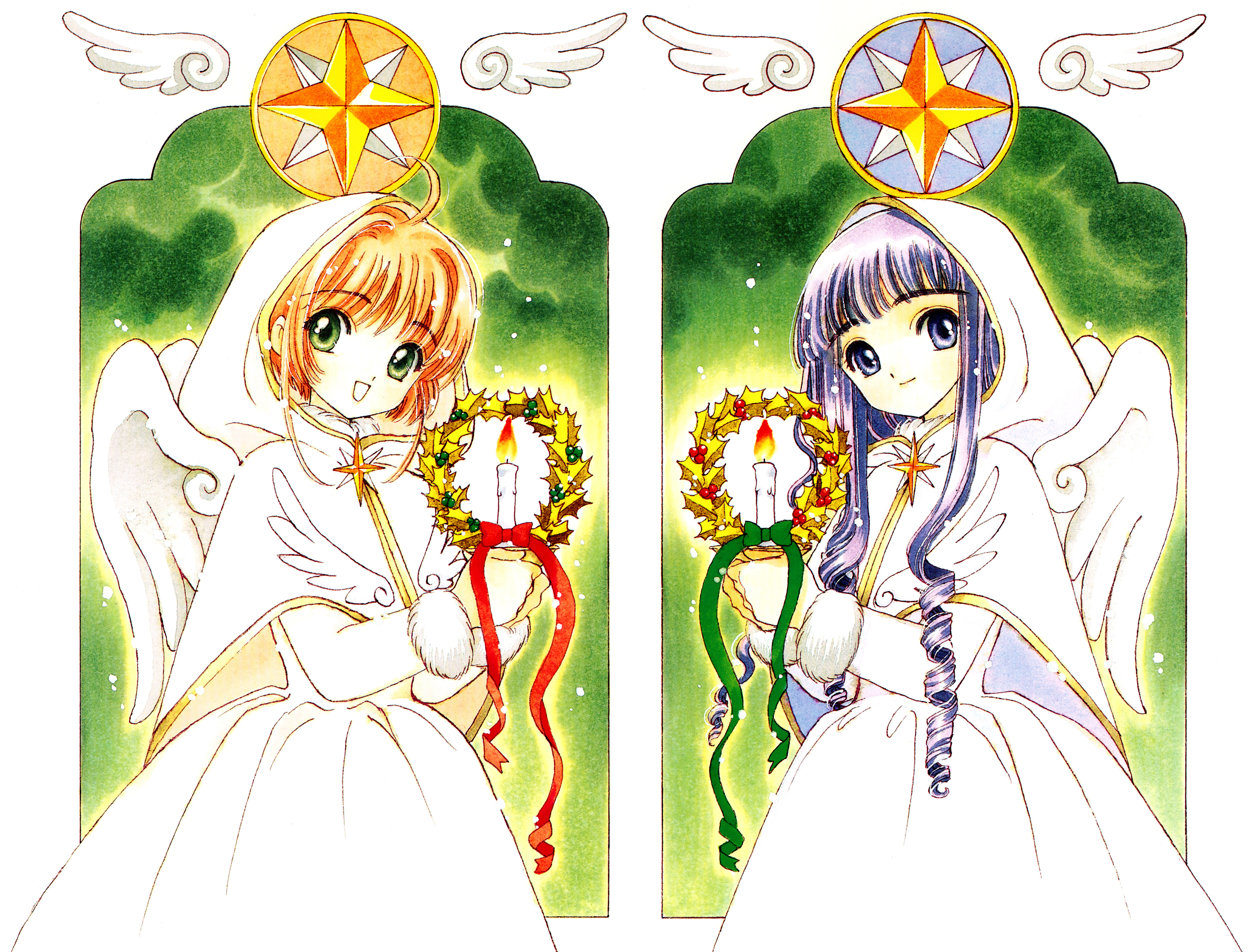 Téléchargez des papiers peints mobile Animé, Sakura Chasseuse De Cartes, Sakura Kinomoto, Tomoyo Daidouji gratuitement.