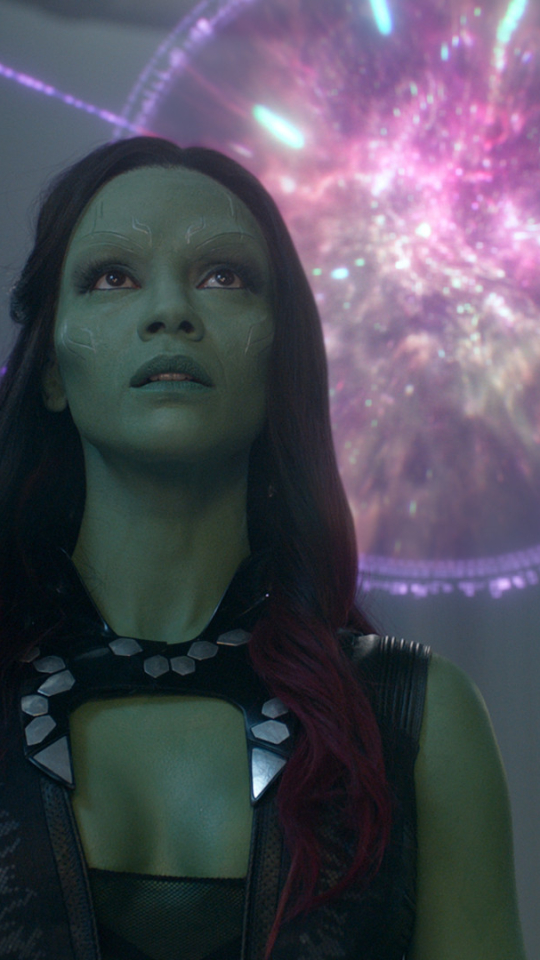 Handy-Wallpaper Filme, Zoë Saldana, Gamora, Guardians Of The Galaxy kostenlos herunterladen.