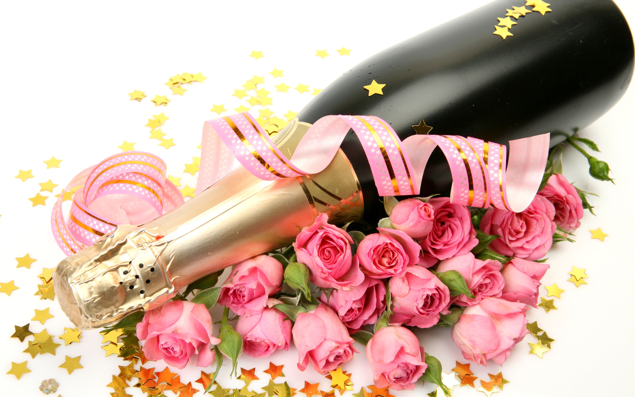 food, champagne, romantic, rose
