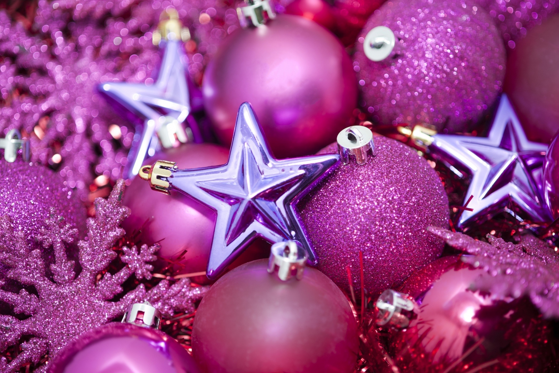 Free download wallpaper Pink, Christmas, Holiday, Decoration, Star, Bauble on your PC desktop