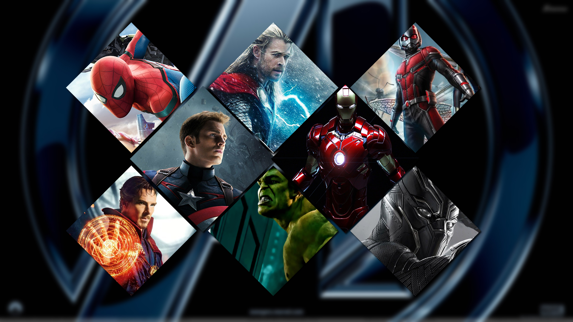 Download mobile wallpaper Spider Man, Hulk, Iron Man, Captain America, Movie, Black Panther (Marvel Comics), Thor, The Avengers, Doctor Strange, Ant Man, Avengers: Infinity War for free.