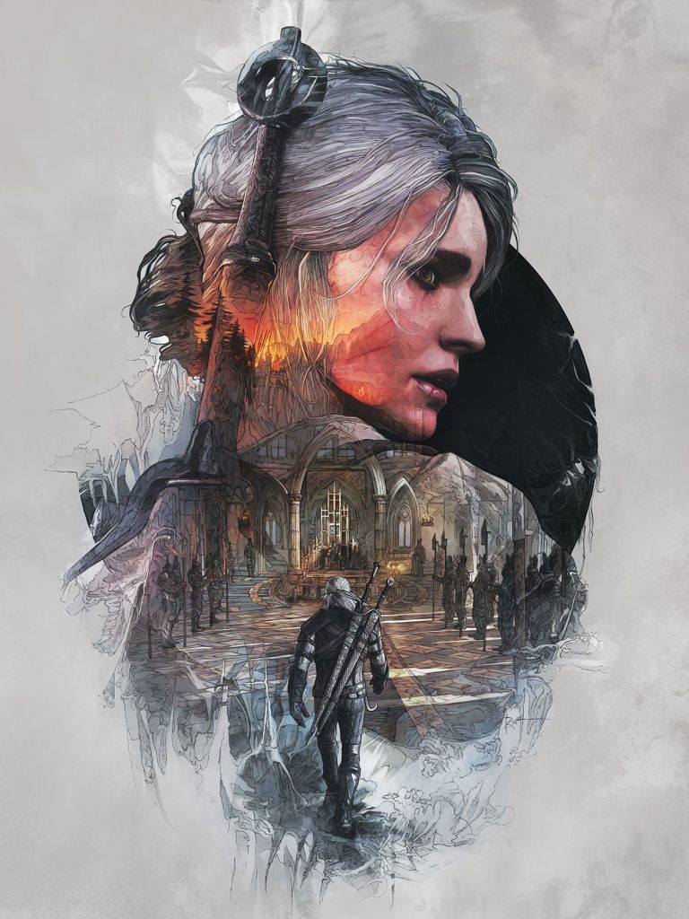 Baixar papel de parede para celular de Videogame, O Mago, Wiedzmin 3: Dziki Gon, Ciri (A Bruxa) gratuito.