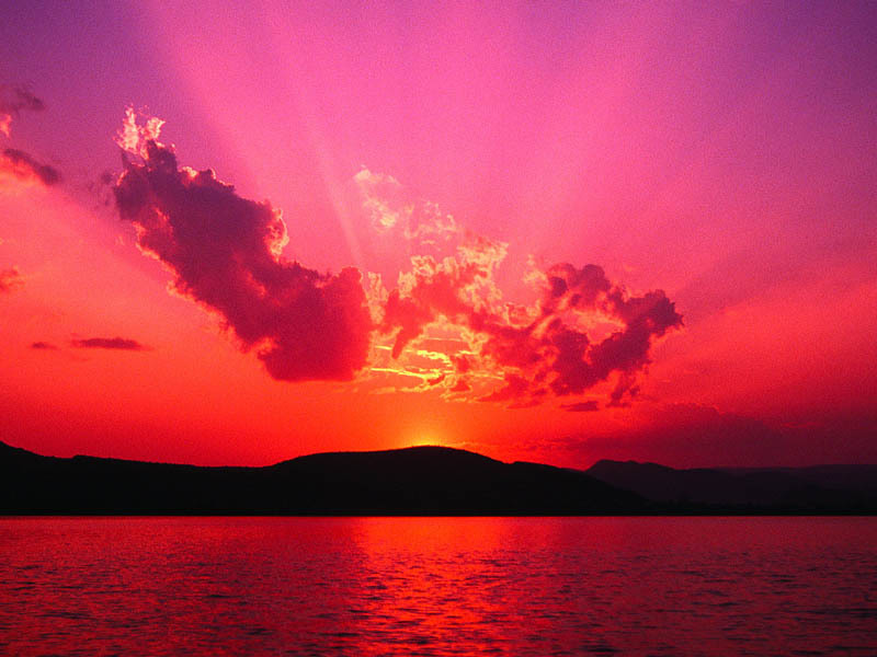 Download mobile wallpaper Sky, Sunset, Landscape for free.