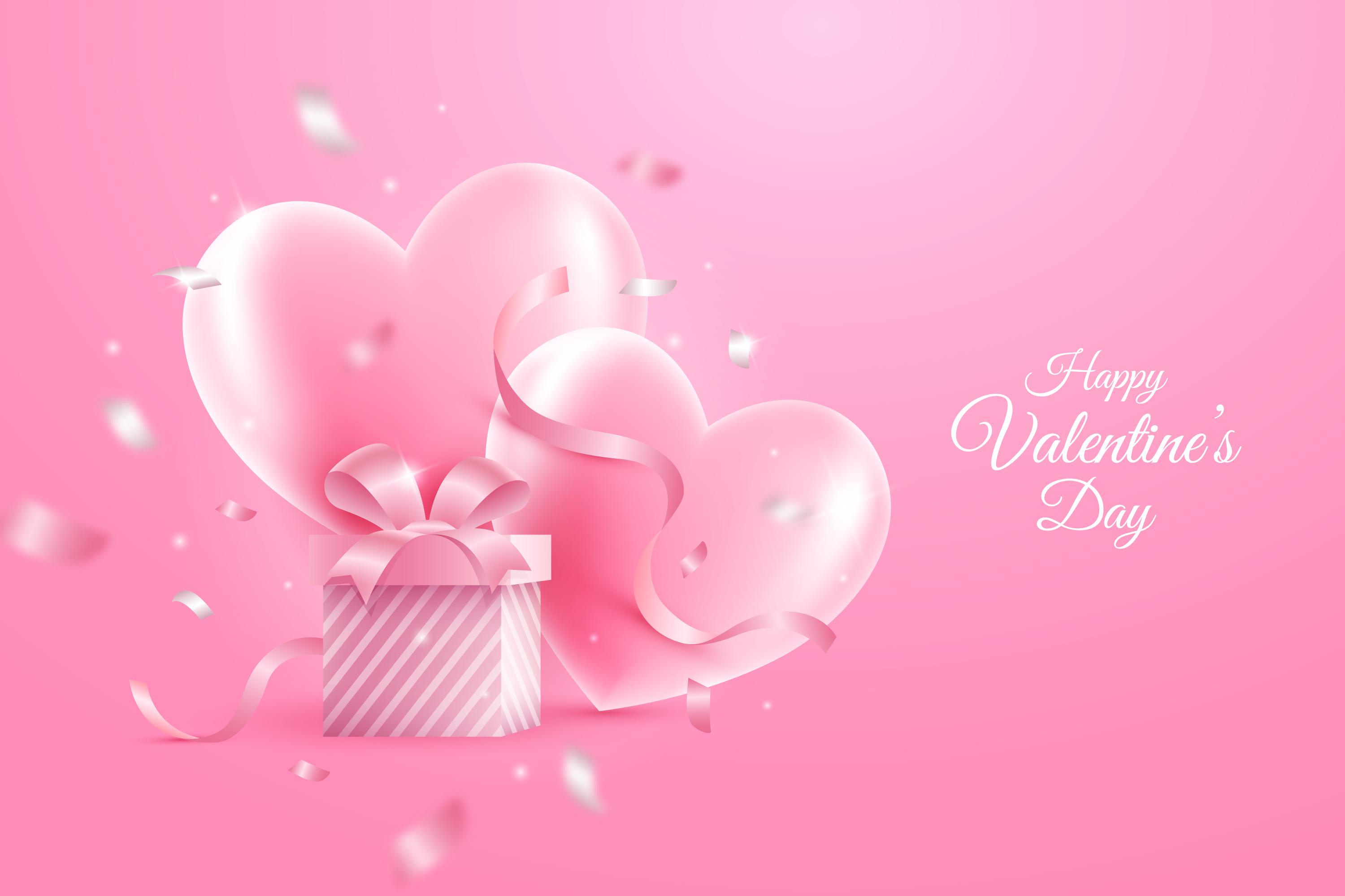 PCデスクトップにピンク, 愛する, バレンタイン・デー, ロマンチック, 心臓, ホリデー, ハッピーバレンタインデー画像を無料でダウンロード