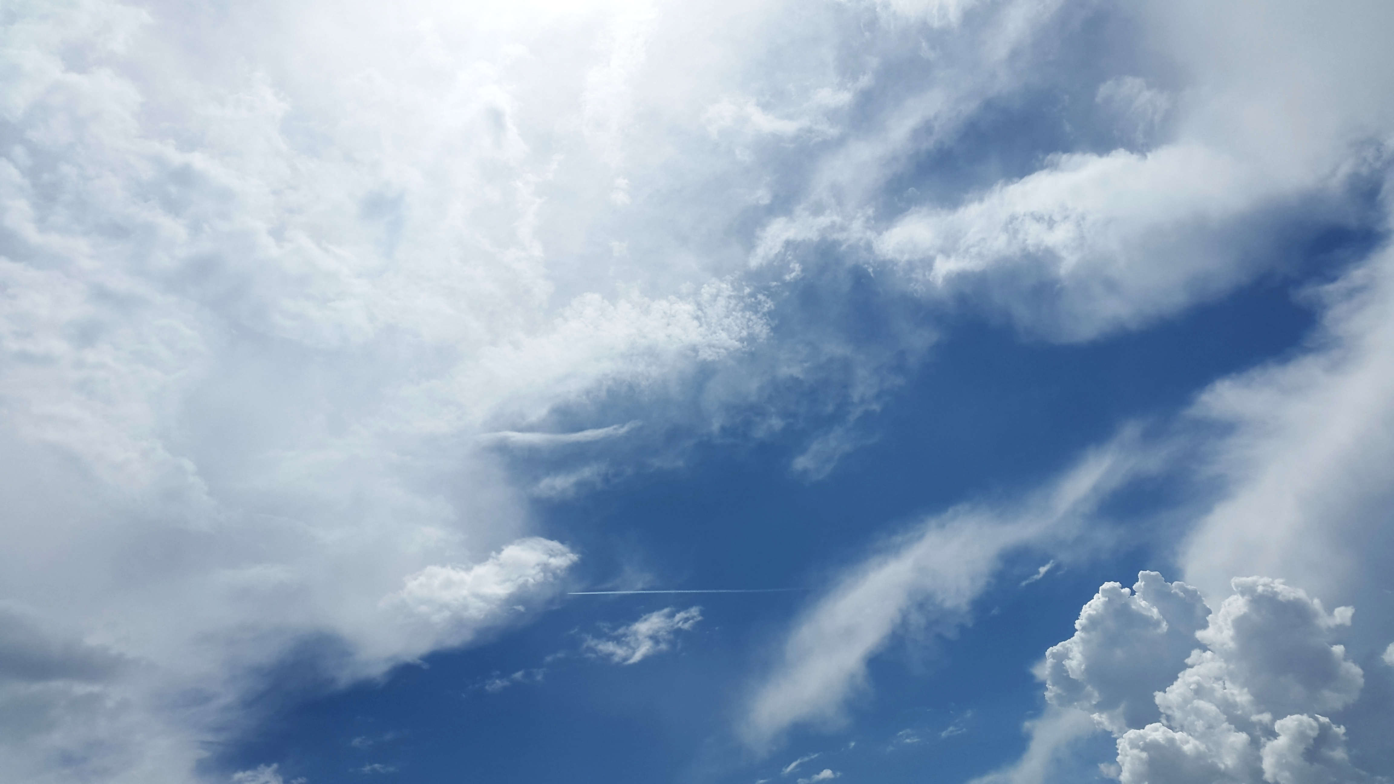 Free download wallpaper Sky, Clouds, Nature, Shine, Light on your PC desktop