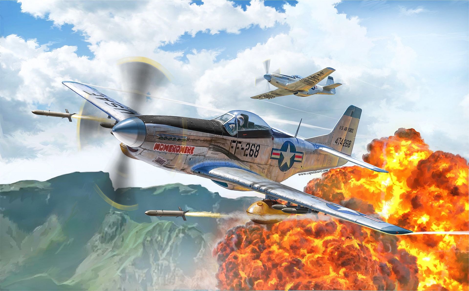 Free download wallpaper Aircraft, Military, Warplane, North American P 51 Mustang, Military Aircraft on your PC desktop