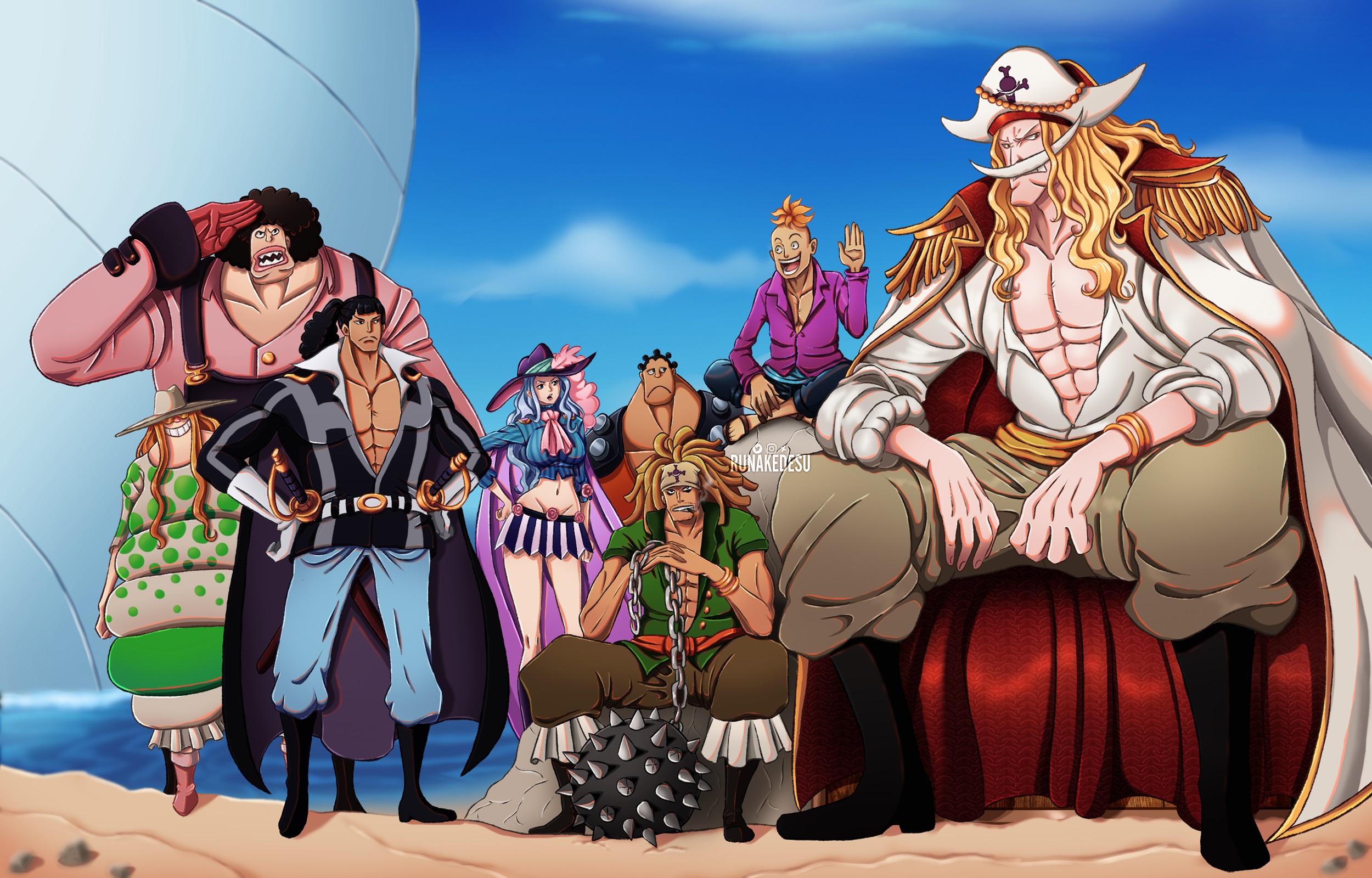 Скачать обои Андре (One Piece) на телефон бесплатно