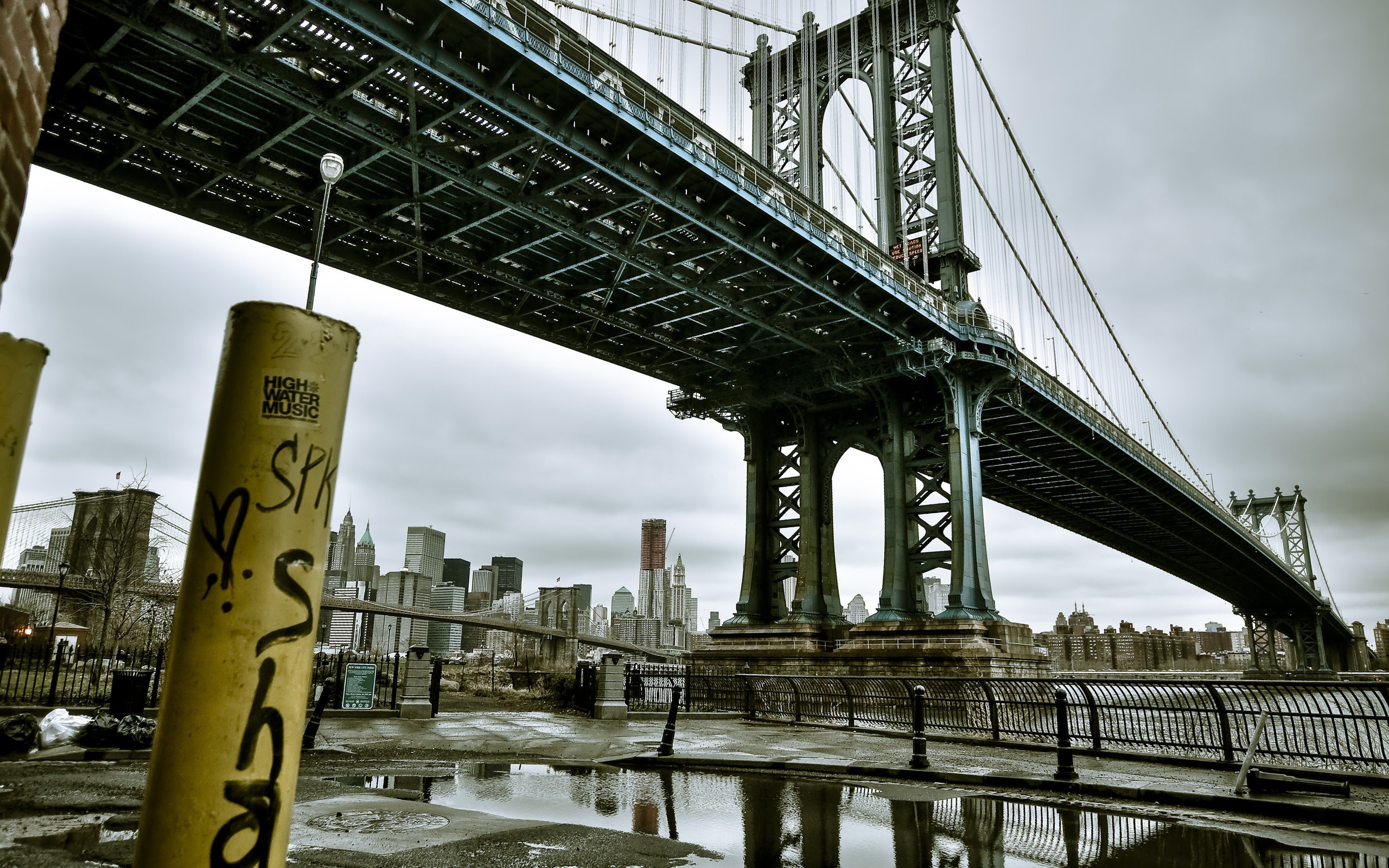166308 скачать картинку нью йорк, сделано человеком, манхэттенский мост, манхэттен, мосты - обои и заставки бесплатно
