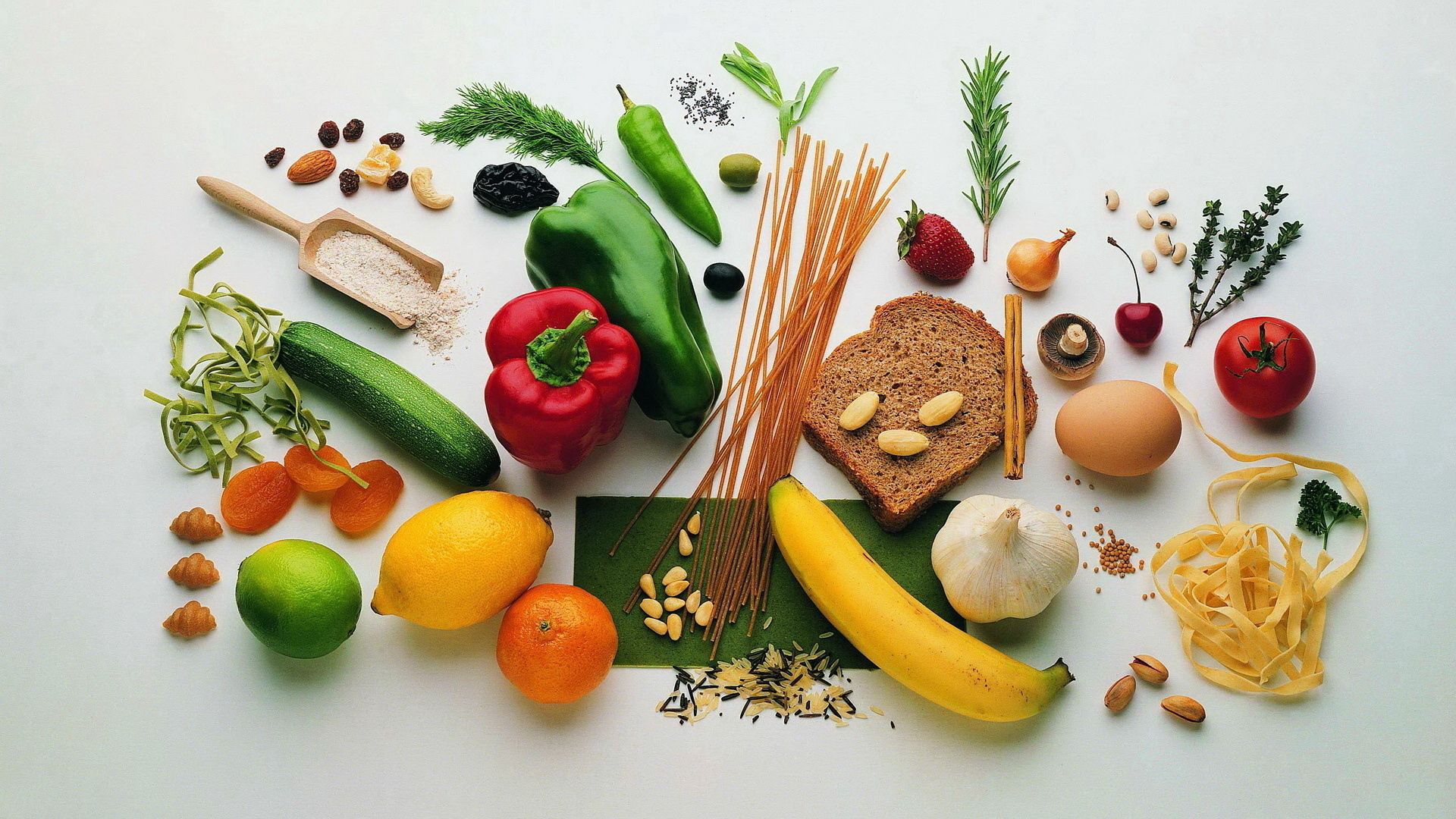 60308 скачать картинку овощи, витамины, хлеб, еда, фрукты, злаки, орехи - обои и заставки бесплатно