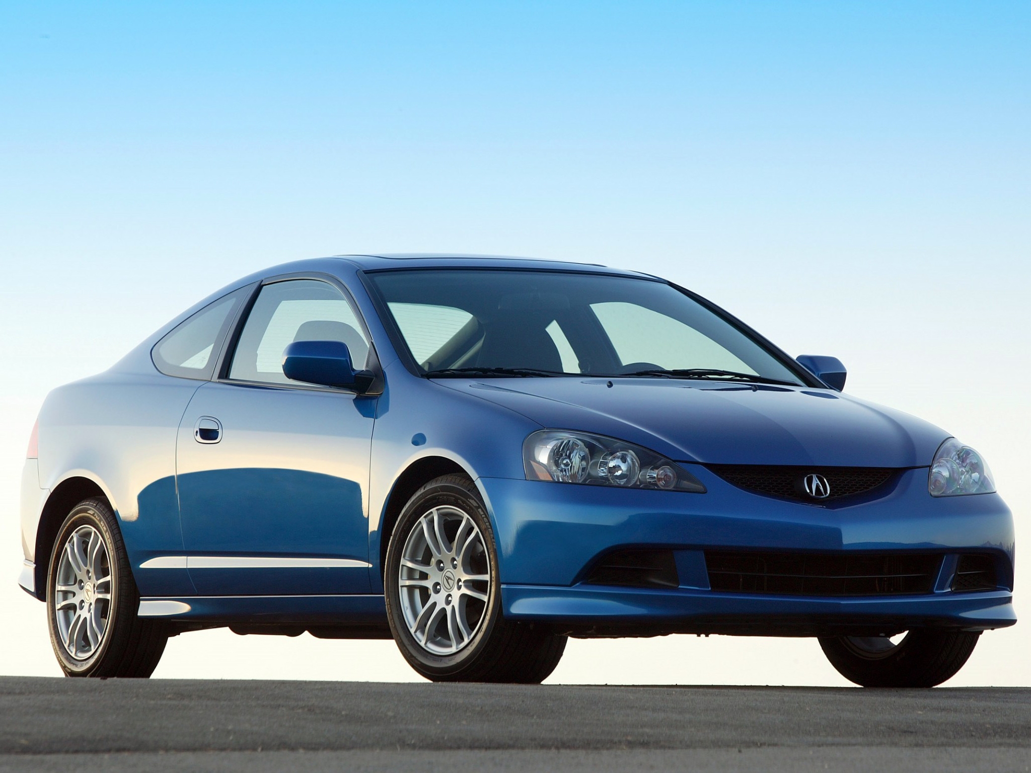 Free download wallpaper Auto, Sky, Acura, Front View, Style, 2005, Rsx, Akura, Cars on your PC desktop