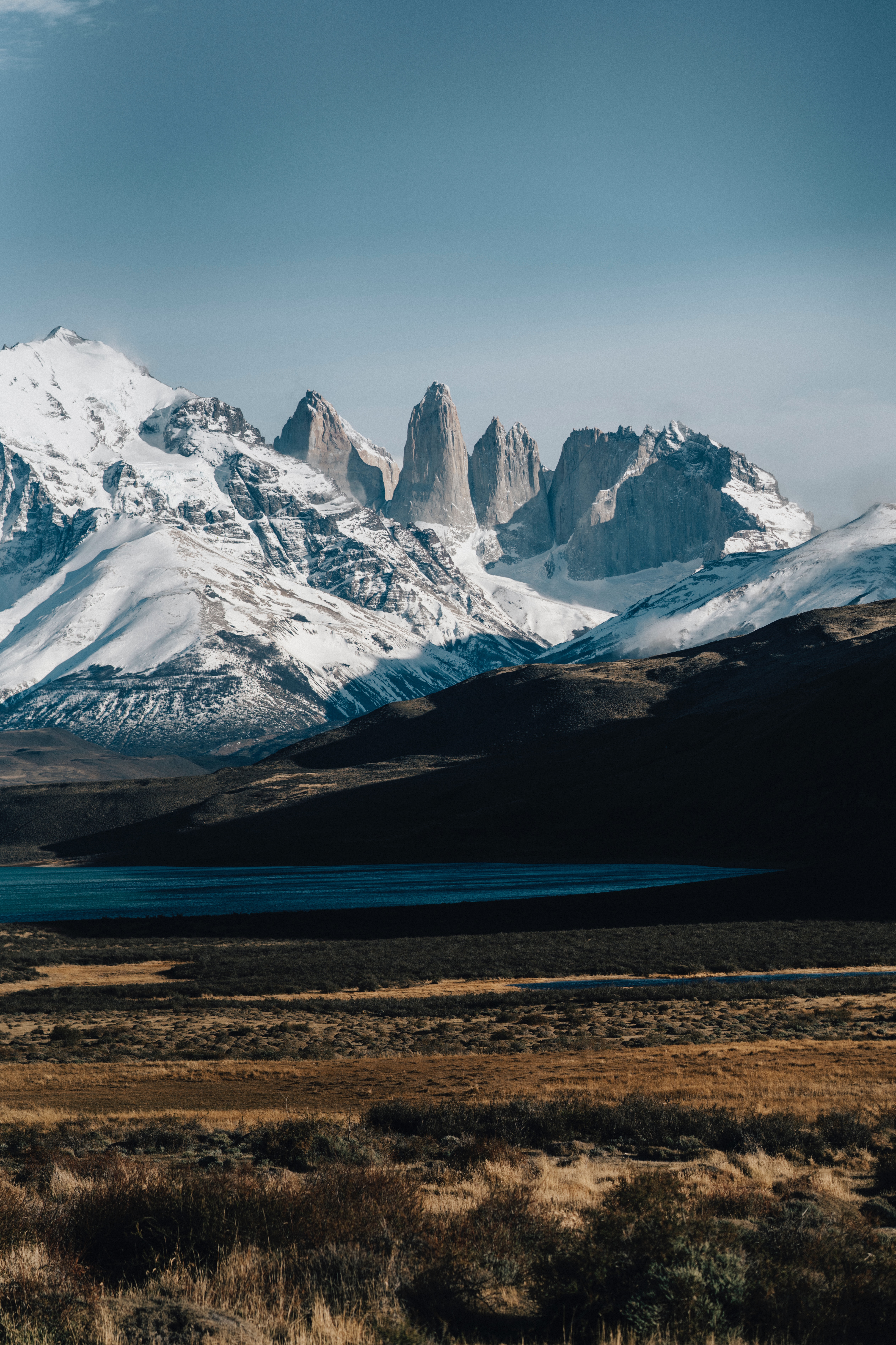 Descarga gratuita de fondo de pantalla para móvil de Naturaleza, Montañas, Las Rocas, Rocas, Cubierto De Nieve, Nevado, Paisaje.