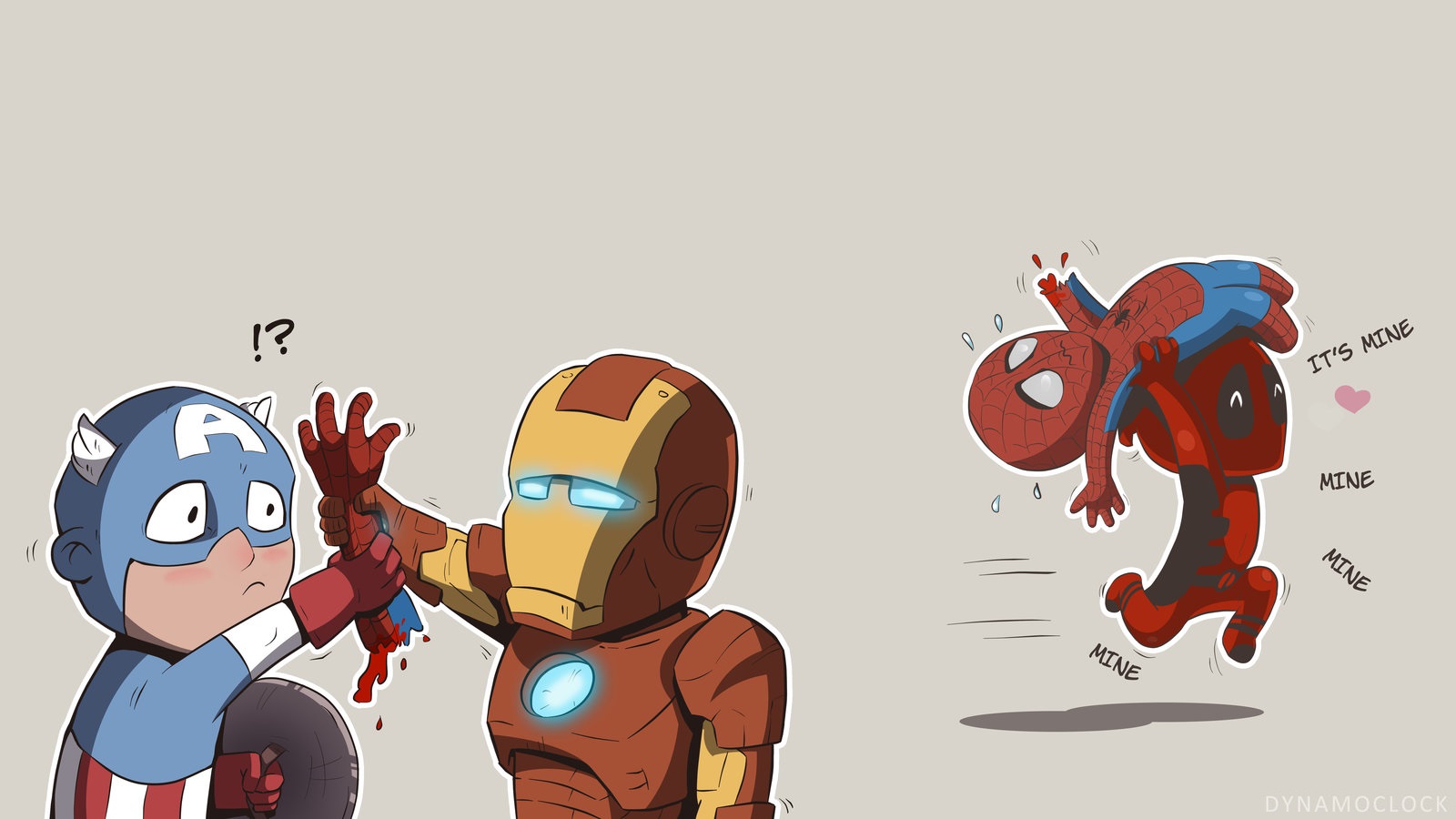 Download mobile wallpaper Spider Man, Iron Man, Captain America, Avengers, Deadpool, Comics, The Avengers for free.