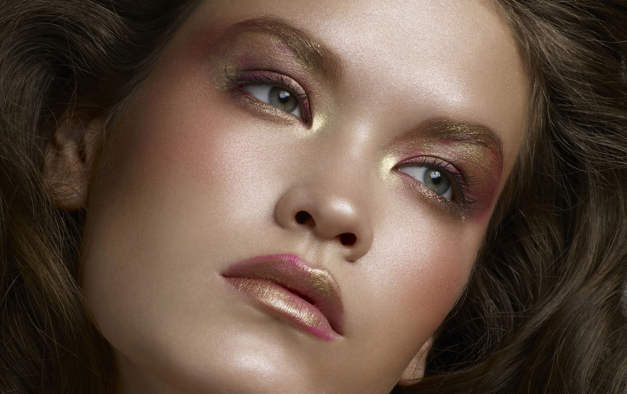 Free download wallpaper Face, Model, Women, Makeup, Green Eyes on your PC desktop