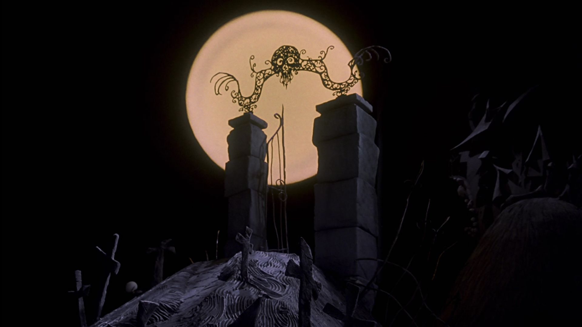 Free download wallpaper Movie, The Nightmare Before Christmas, Graveyard on your PC desktop