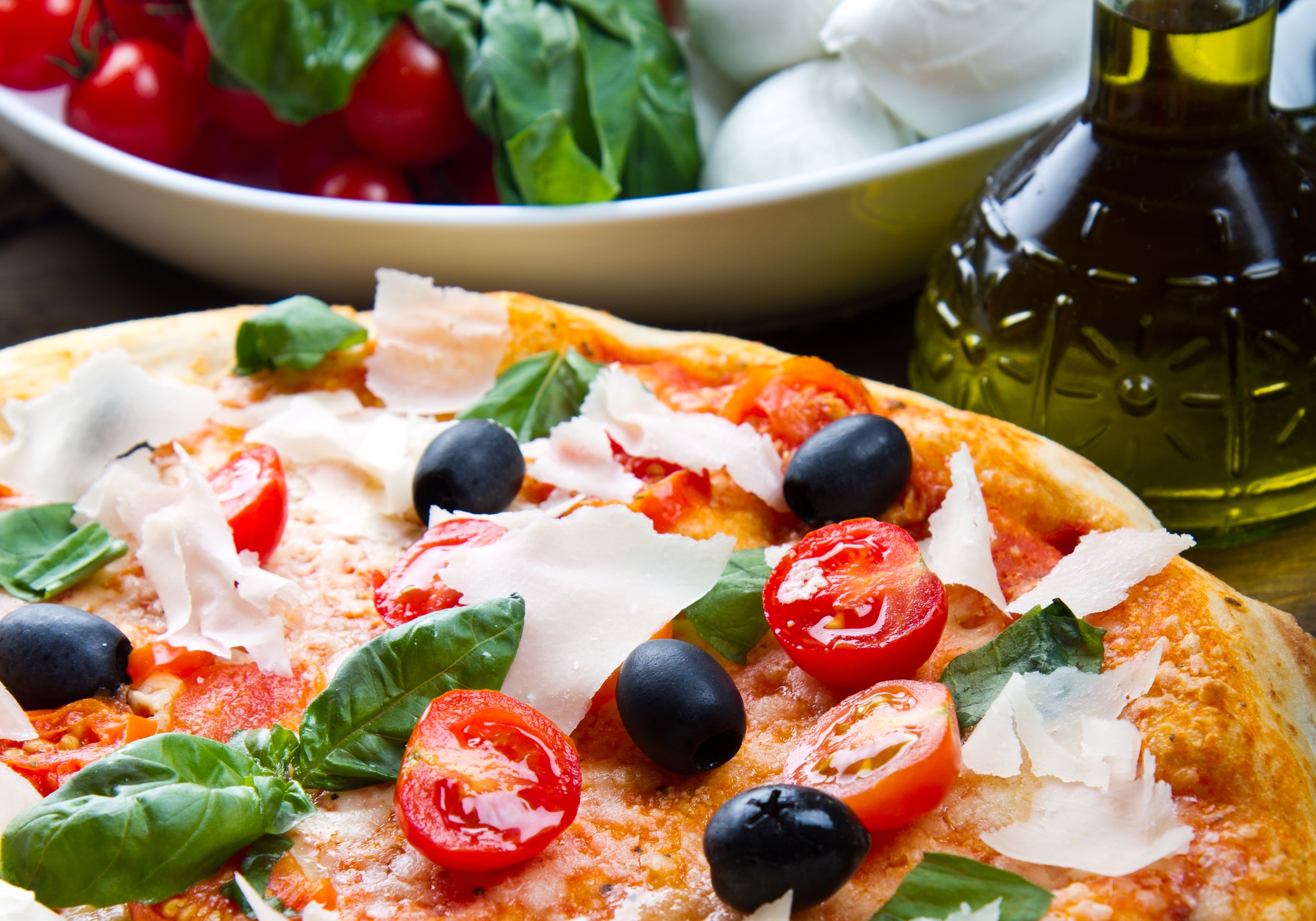 823767 télécharger le fond d'écran nourriture, pizza, olive, tomate - économiseurs d'écran et images gratuitement