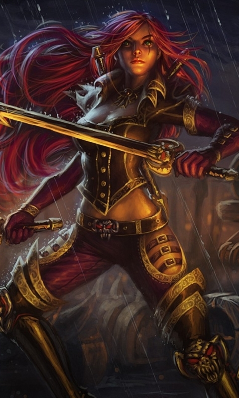 Handy-Wallpaper League Of Legends, Computerspiele, Katarina (Liga Der Legenden) kostenlos herunterladen.