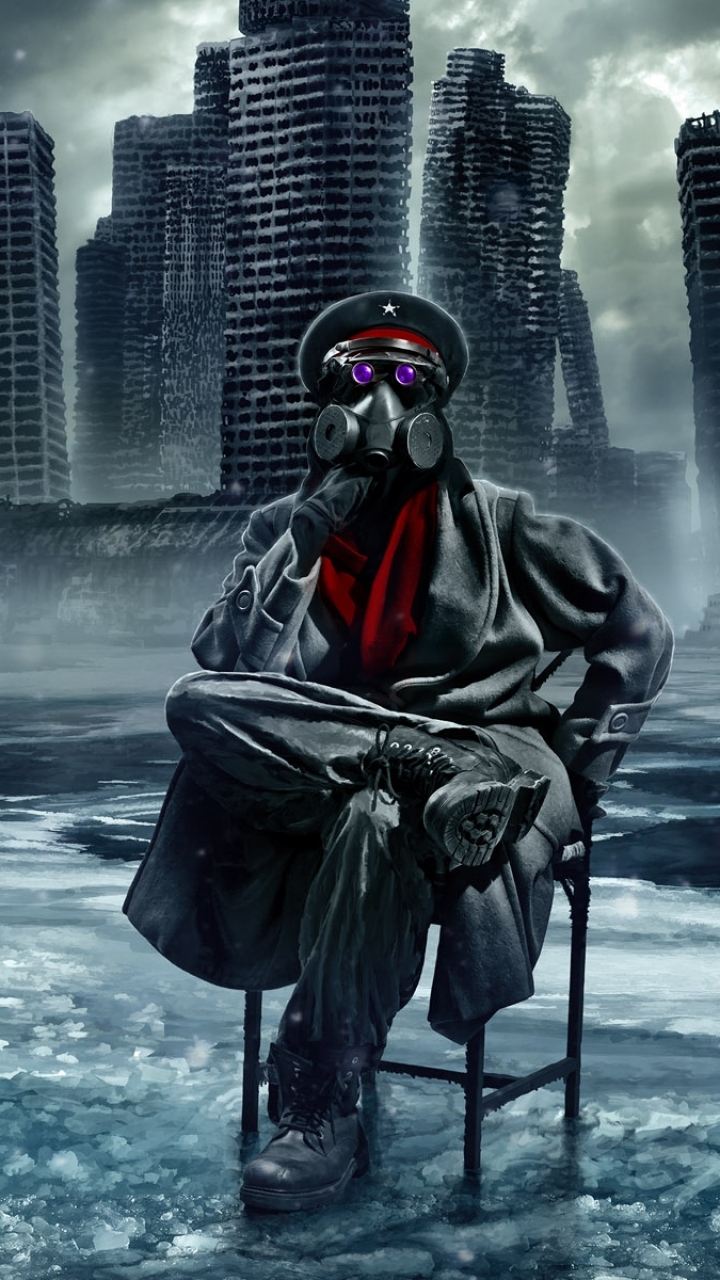 Download mobile wallpaper Gas Mask, Romantically Apocalyptic, Comics for free.