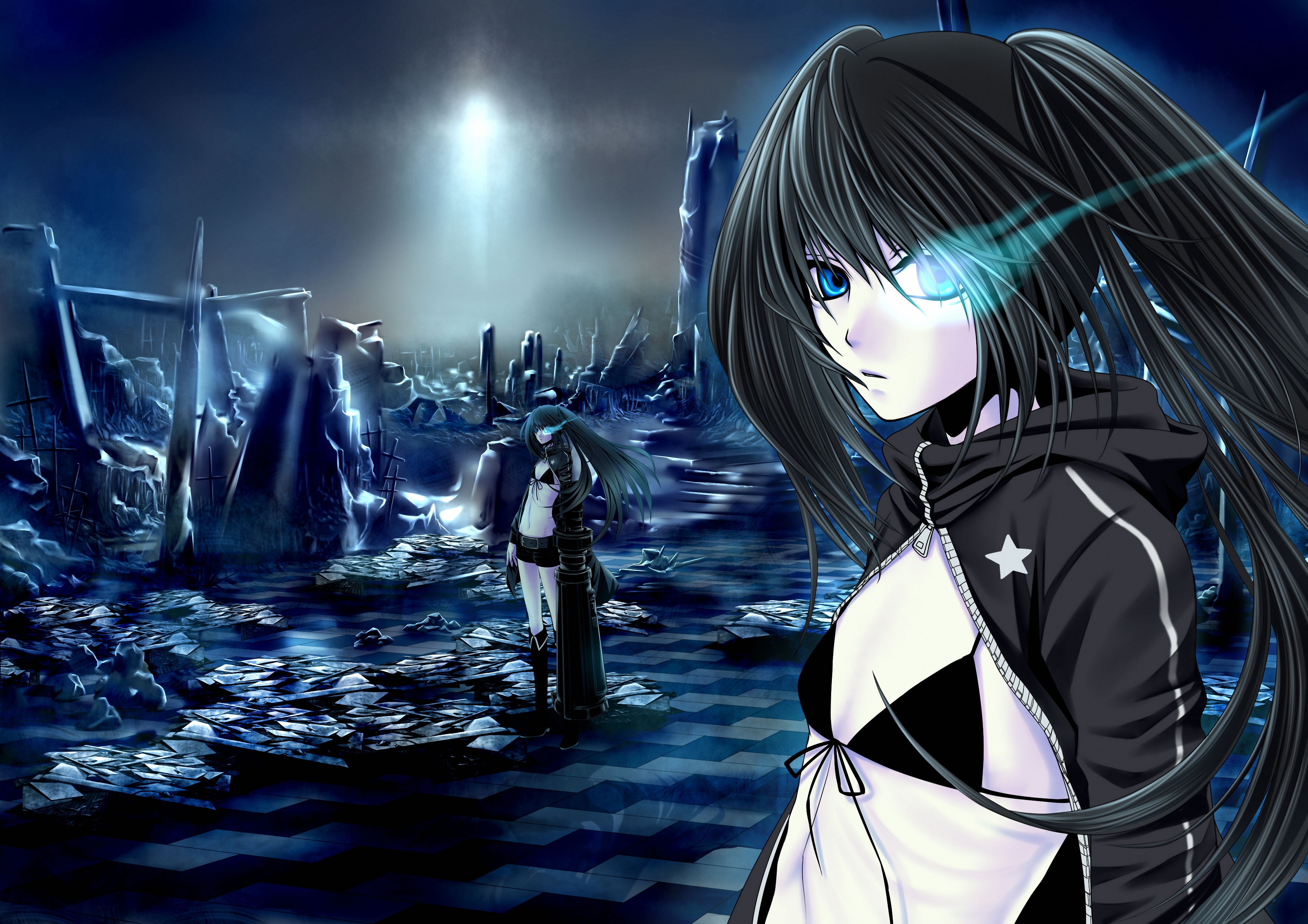 Free download wallpaper Anime, Black Rock Shooter on your PC desktop