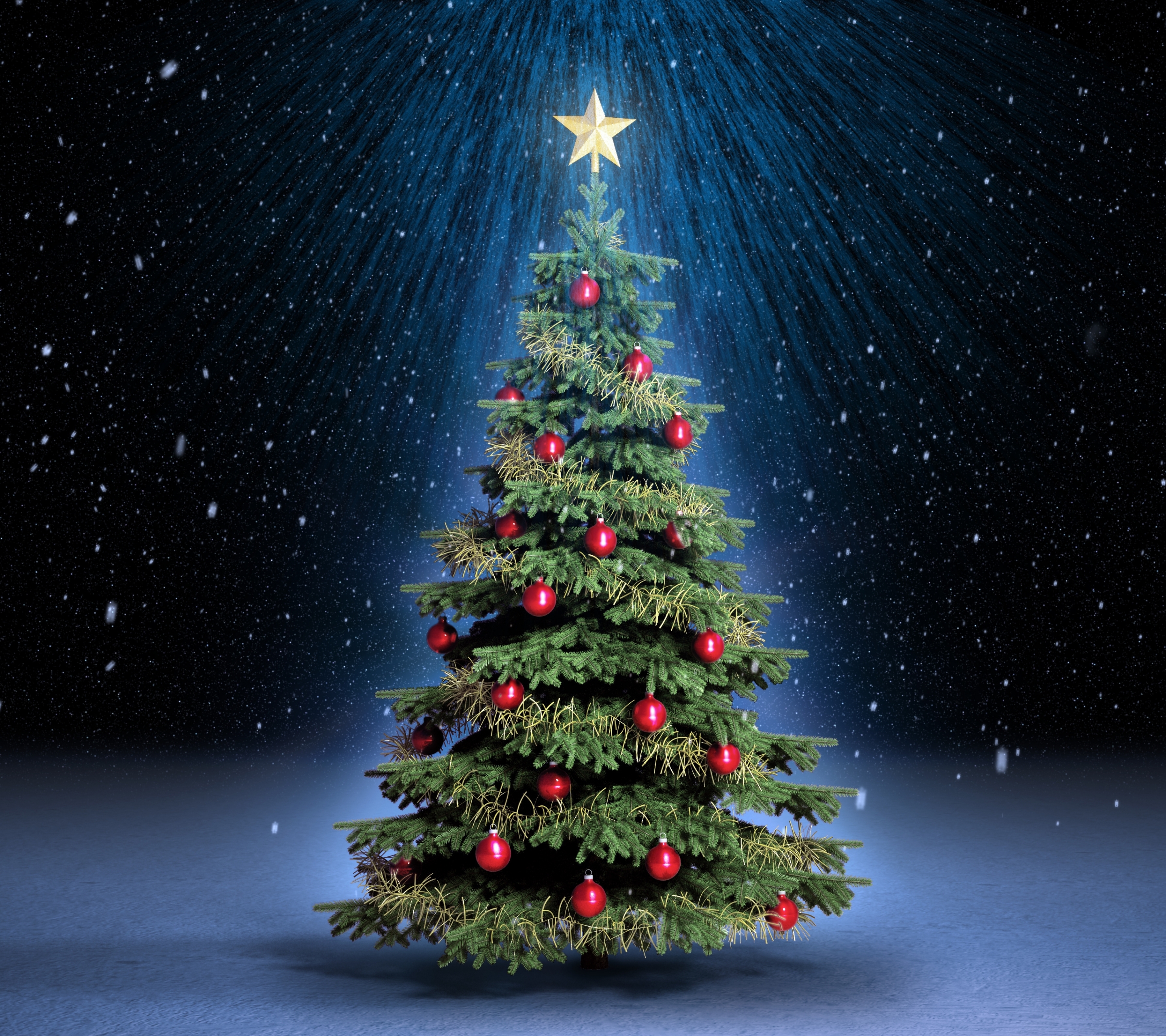 Download mobile wallpaper Christmas, Holiday, Christmas Tree, Christmas Ornaments for free.