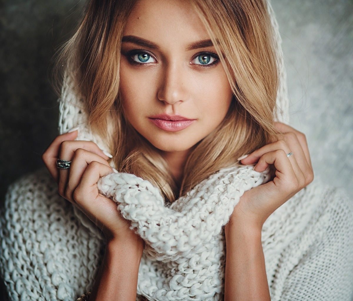 Handy-Wallpaper Blond, Gesicht, Modell, Frauen, Blaue Augen, Blondinen kostenlos herunterladen.