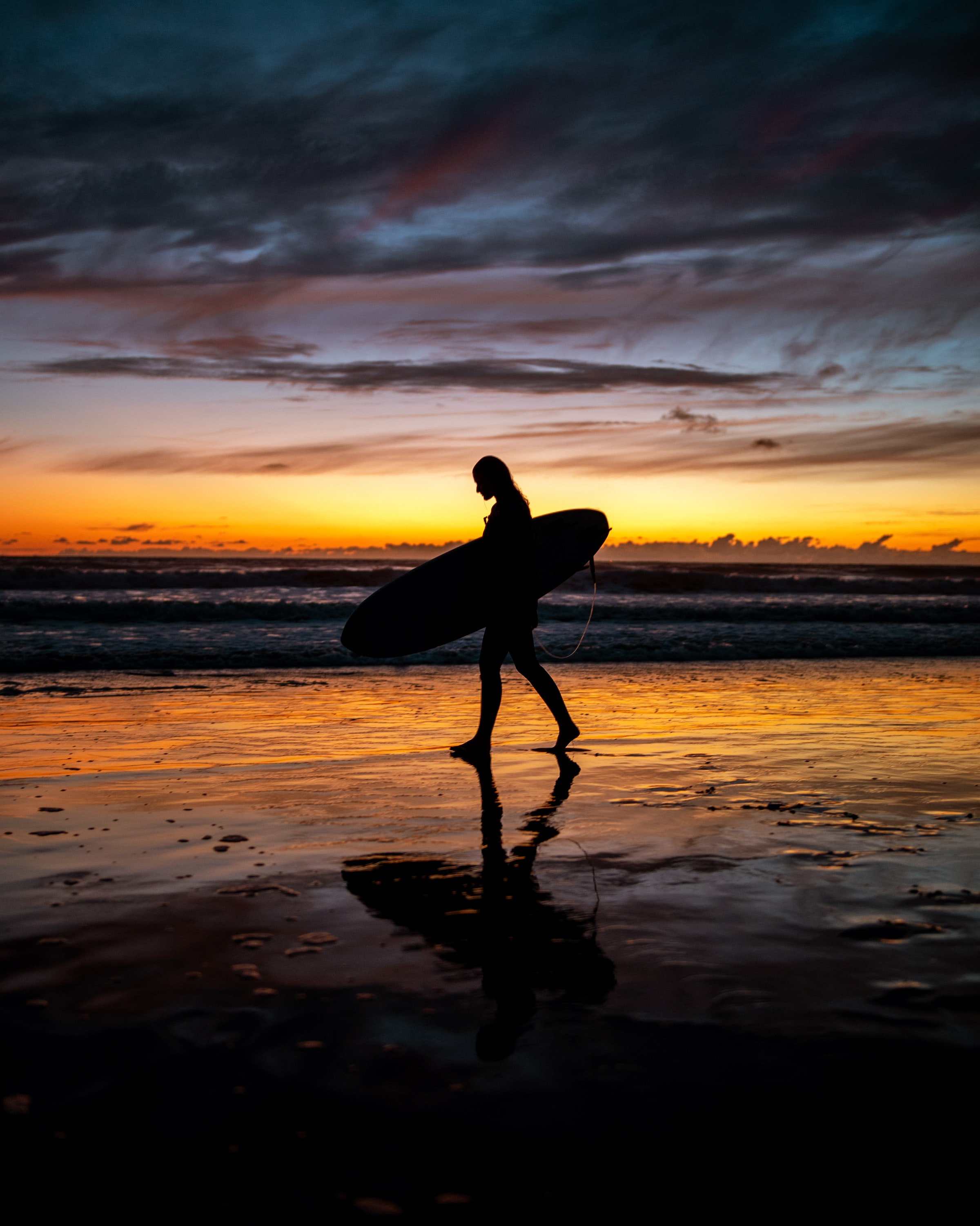 Laden Sie das Sunset, Silhouette, Verschiedenes, Sonstige, Mensch, Person, Surfen-Bild kostenlos auf Ihren PC-Desktop herunter