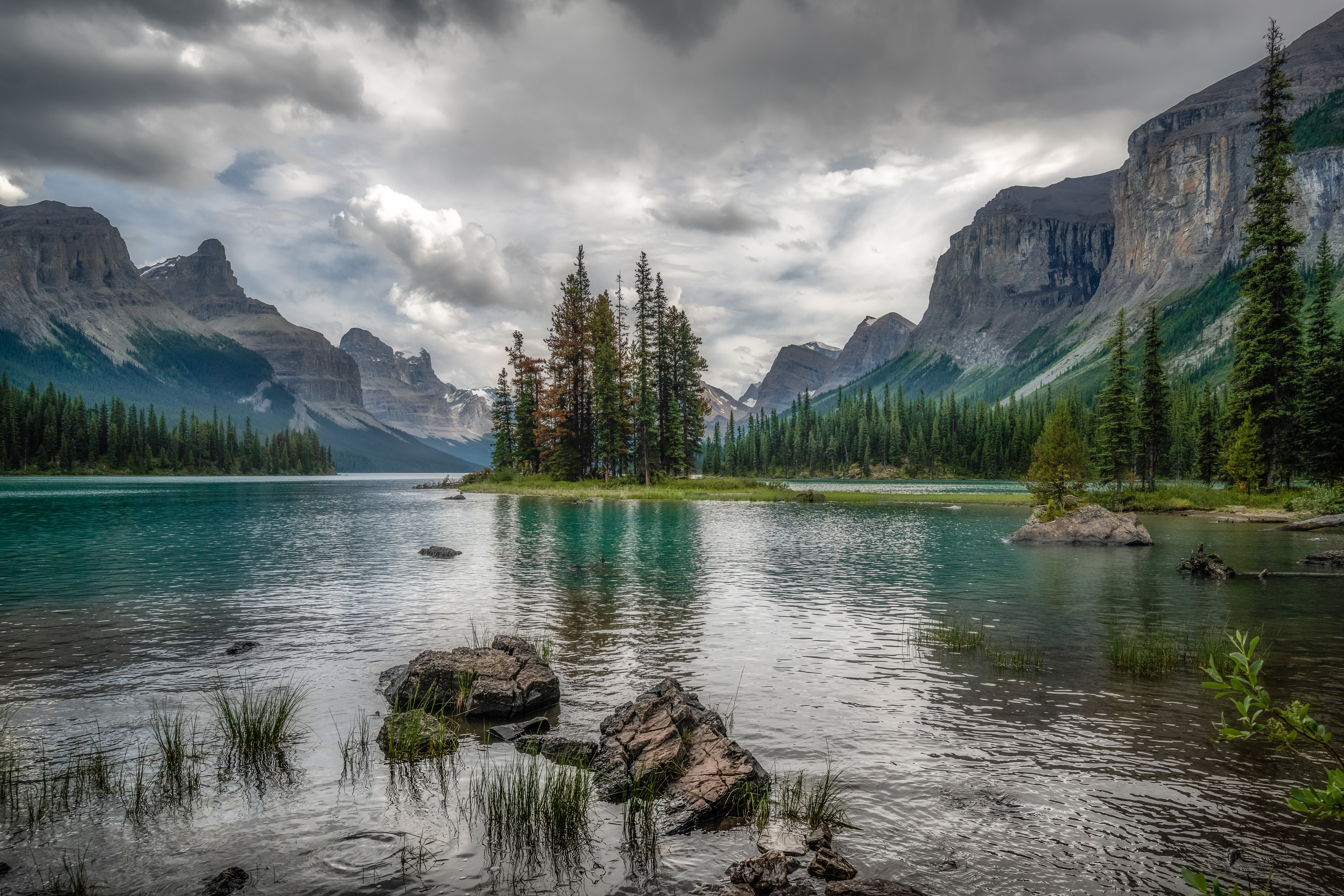 Free download wallpaper Trees, Mountains, Rocks, Lake, Nature, Landscape on your PC desktop