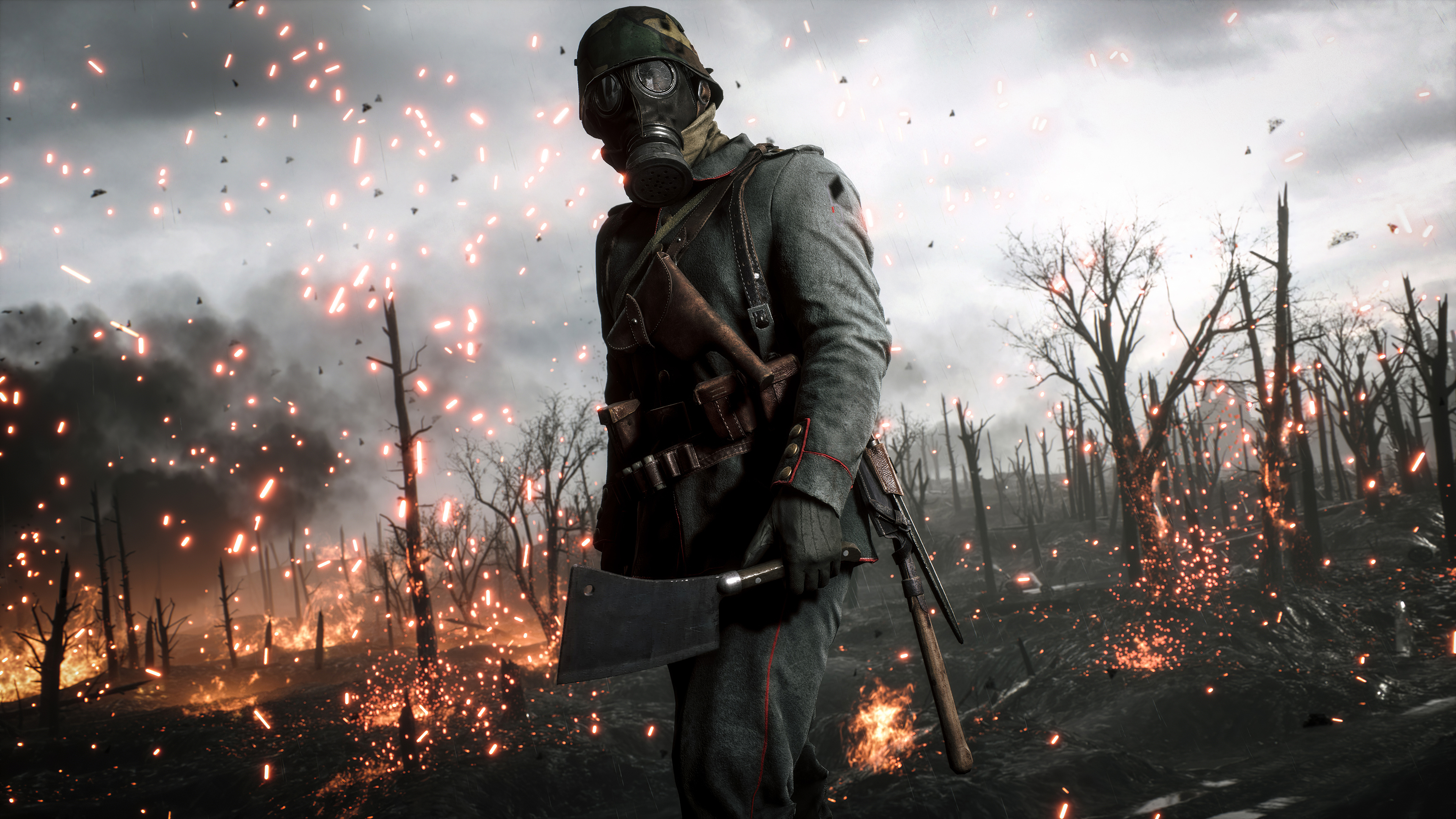Free download wallpaper Battlefield, Gas Mask, Soldier, Video Game, Battlefield 1 on your PC desktop