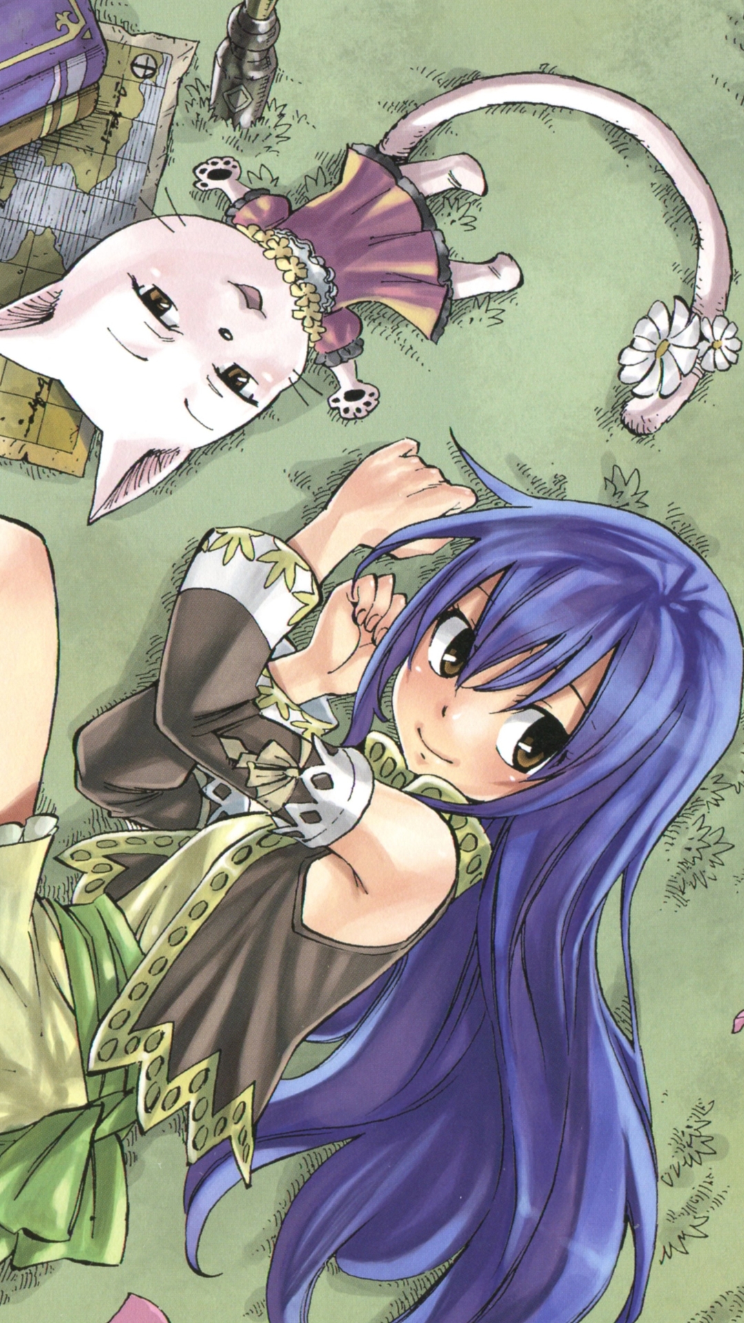 Handy-Wallpaper Animes, Fairy Tail, Karl (Fairy Tail), Wendy Marvell kostenlos herunterladen.