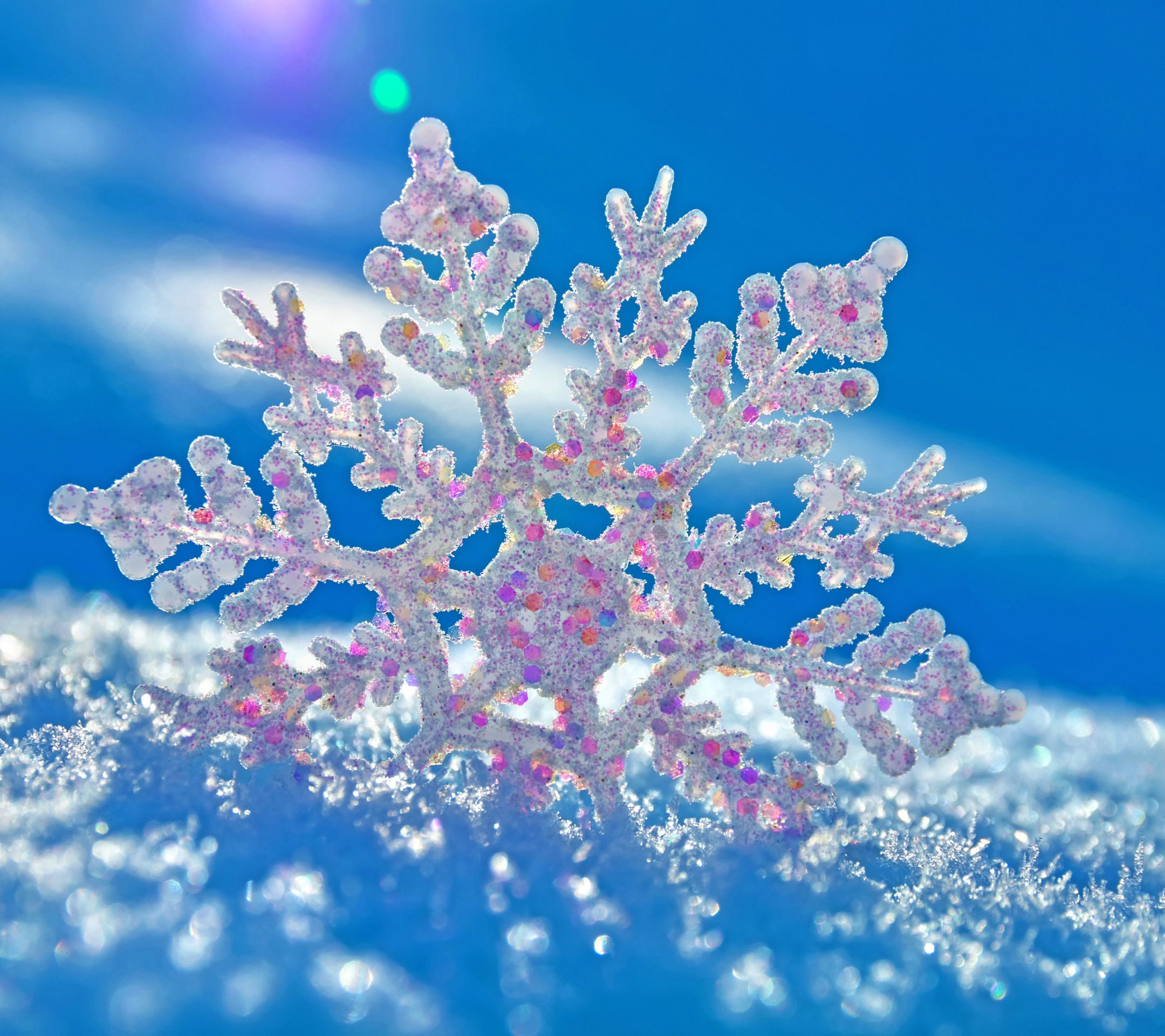 Free download wallpaper Winter, Snow, Earth, Snowflake on your PC desktop