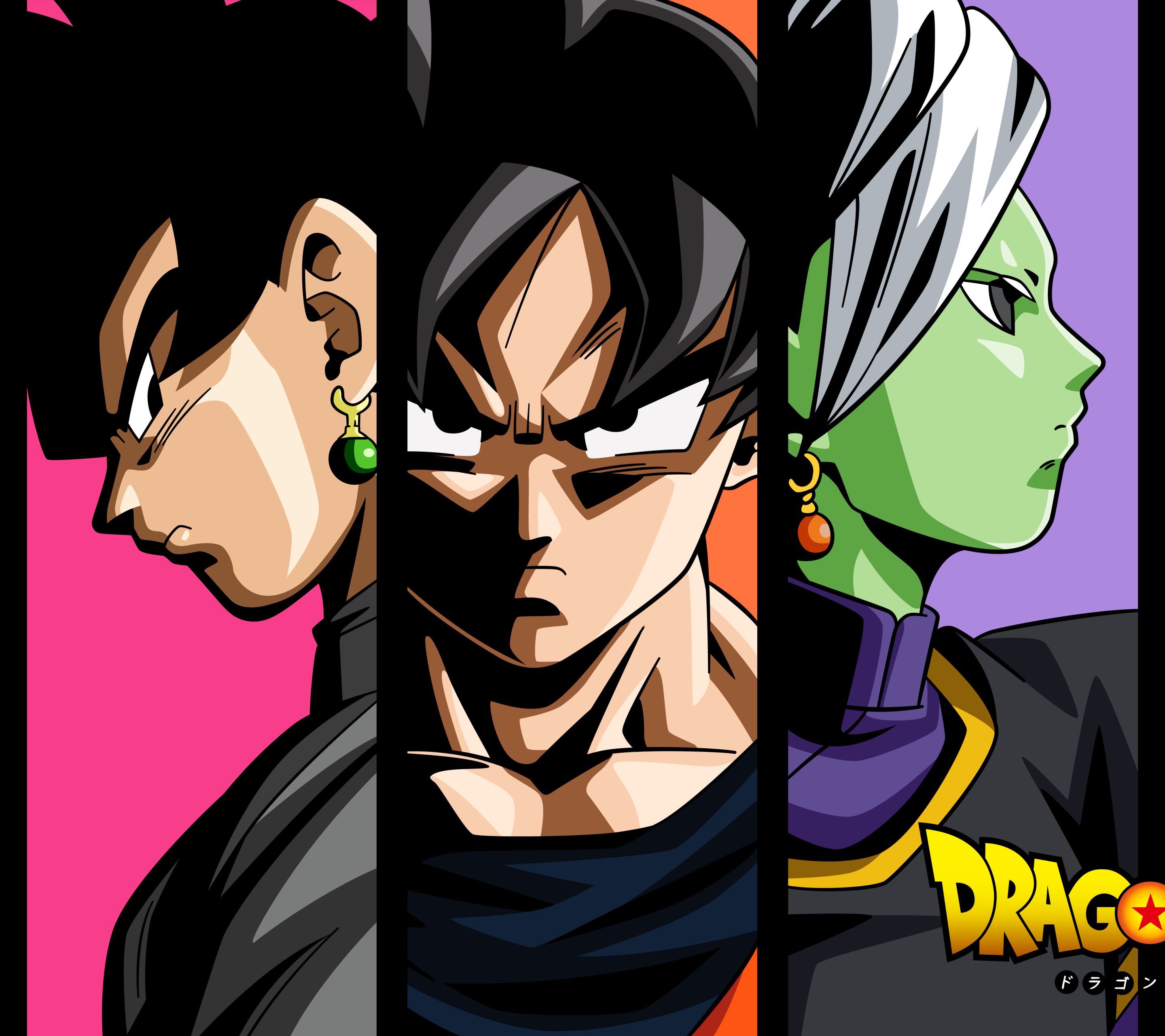 Download mobile wallpaper Anime, Dragon Ball, Goku, Dragon Ball Super, Mai (Dragon Ball), Black Goku, Zamasu (Dragon Ball), Black (Dragon Ball) for free.