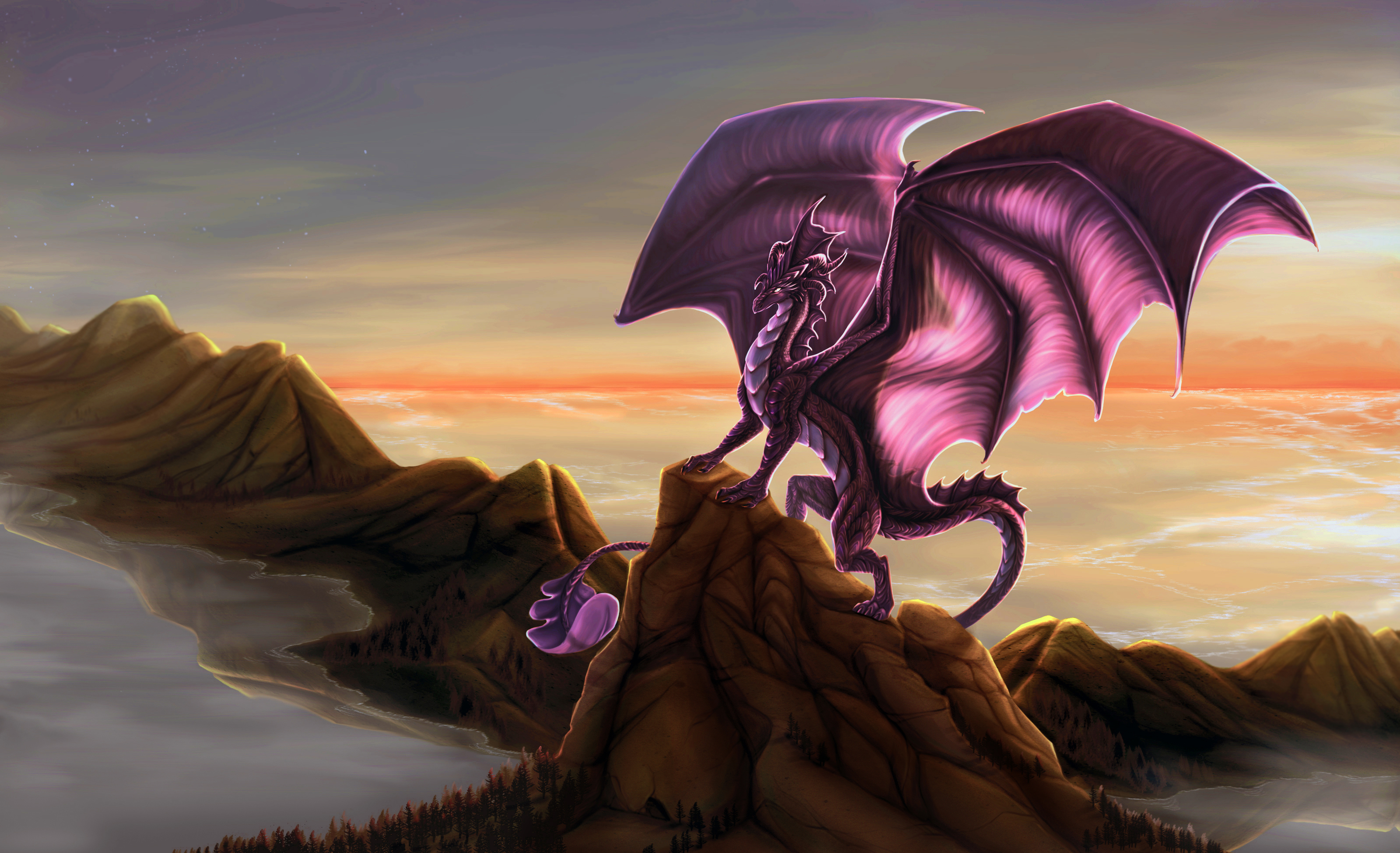 Free download wallpaper Fantasy, Dragon on your PC desktop