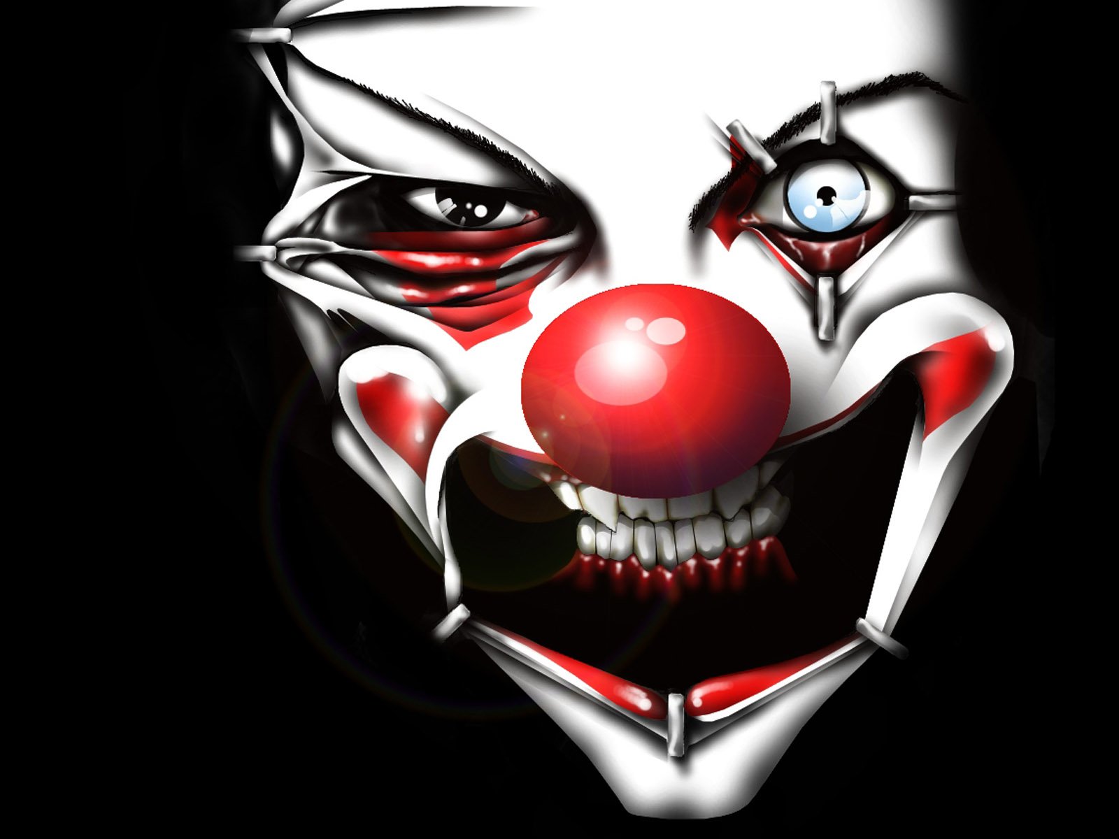 Download mobile wallpaper Dark, Creepy, Clown, Scary for free.