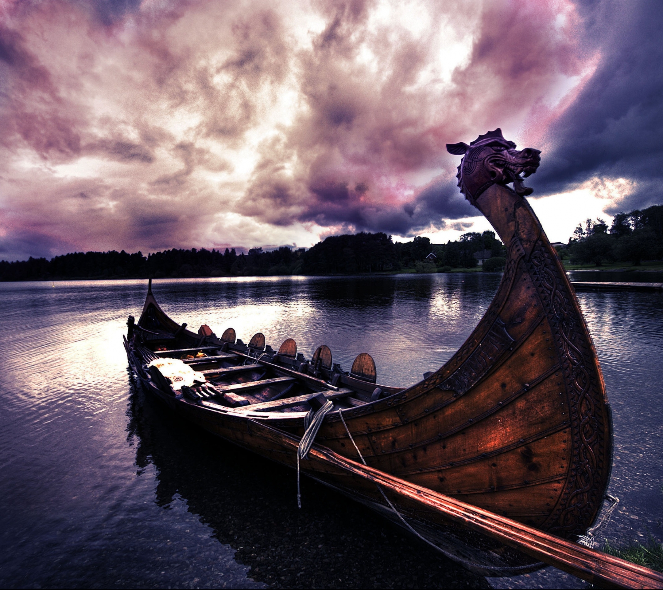 Laden Sie das Boot, Fahrzeuge, Vikinger, Wikinger-Bild kostenlos auf Ihren PC-Desktop herunter