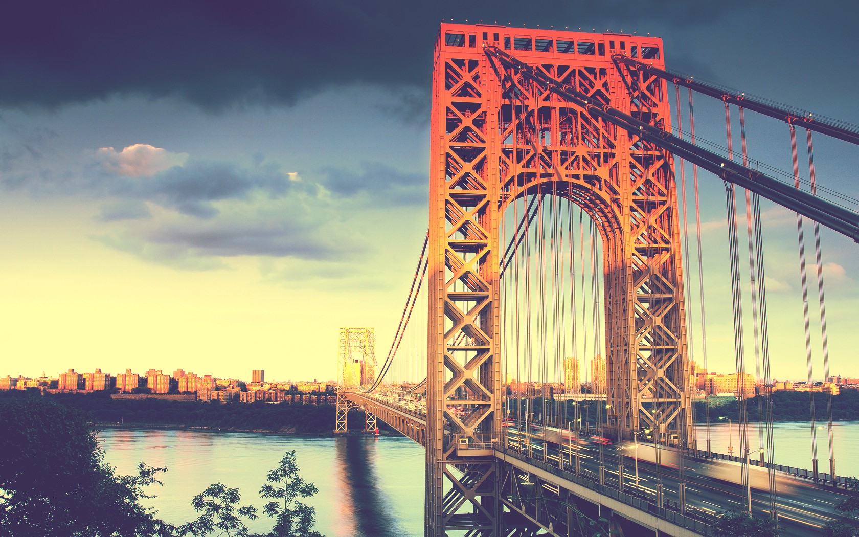new york, man made, george washington bridge, bridges