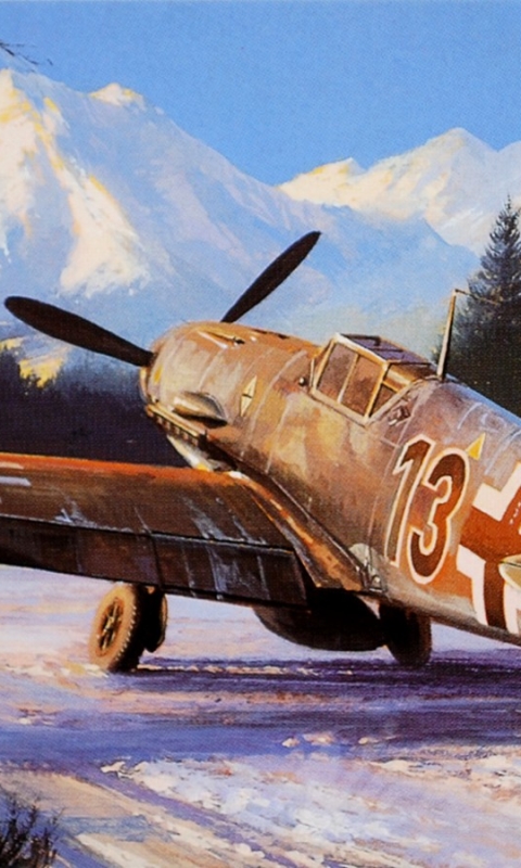 無料モバイル壁紙軍隊, メッサーシュミット Bf109, 軍用機をダウンロードします。