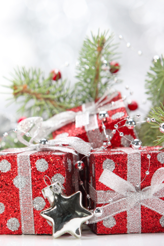 Handy-Wallpaper Feiertage, Weihnachten, Geschenk kostenlos herunterladen.