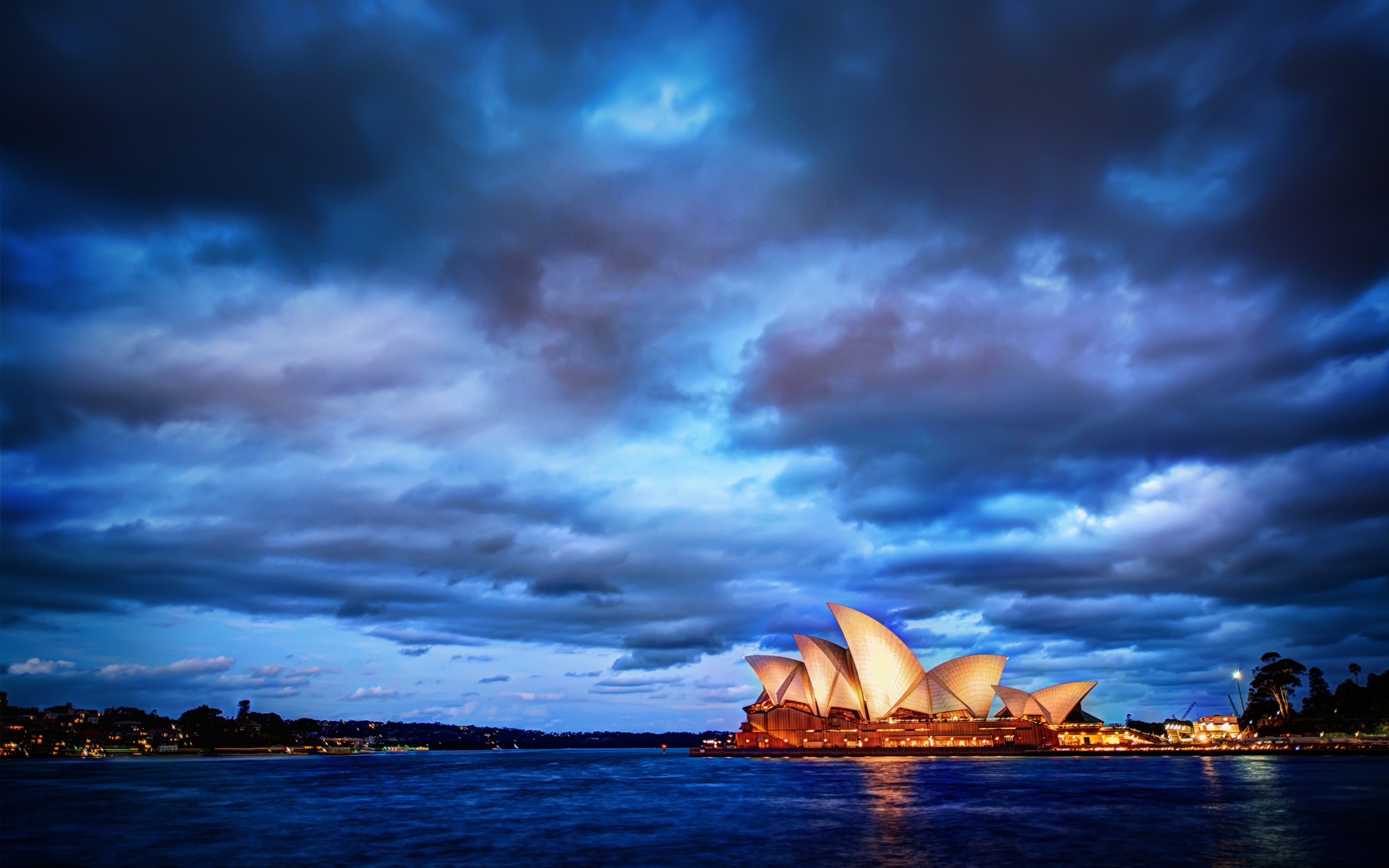 Free download wallpaper Sunset, Sky, Sea, Ocean, Sydney Opera House, Man Made, Sydney Harbour on your PC desktop