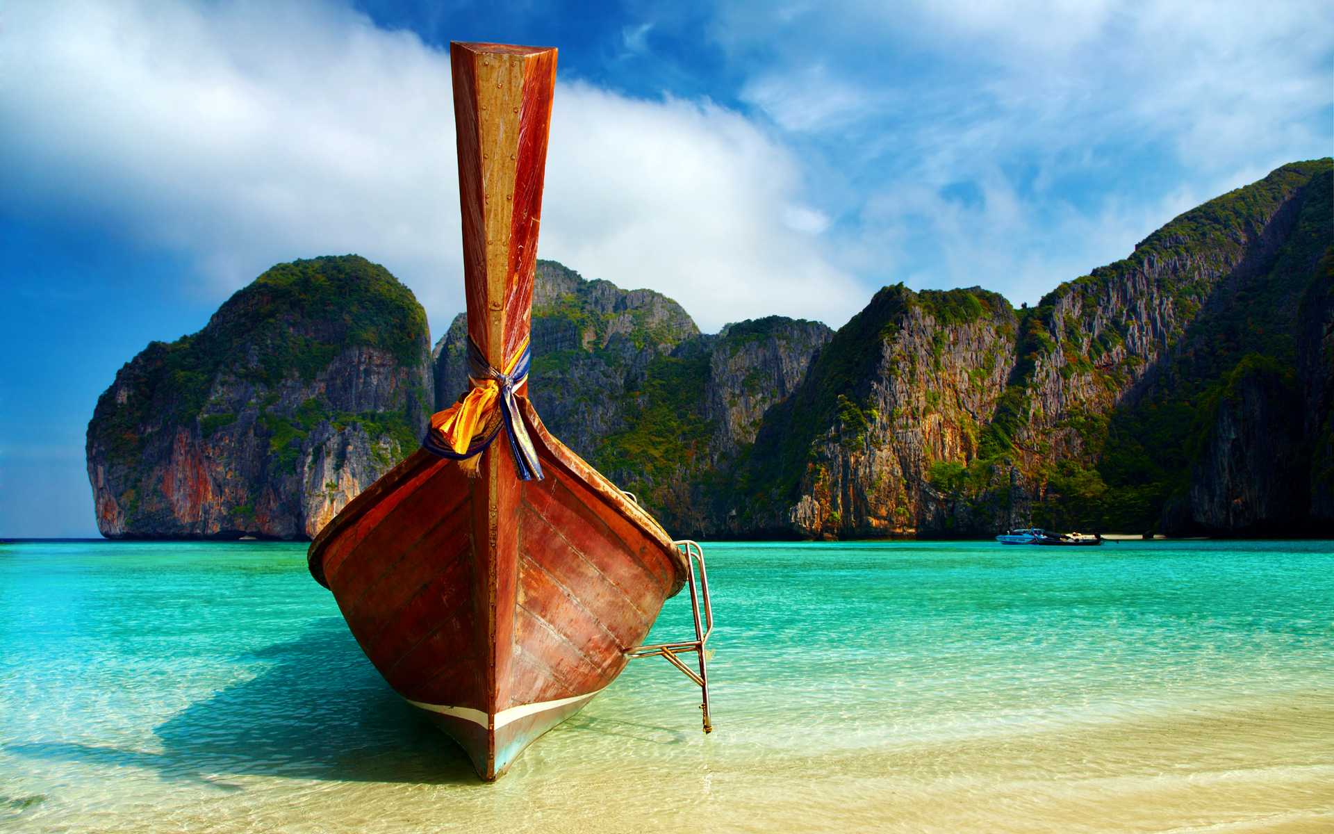 Free download wallpaper Nature, Ocean, Boat, Thailand, Vehicles on your PC desktop