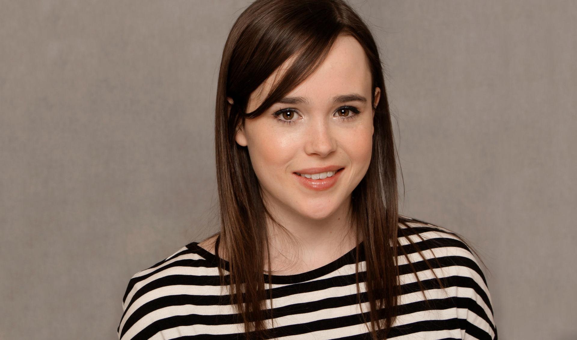 Free download wallpaper Smile, Celebrity, Brown Eyes, Brown Hair, Actress, Ellen Page on your PC desktop