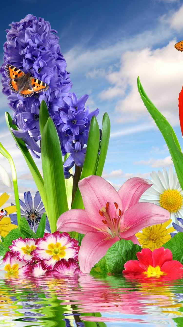 Скачати мобільні шпалери Квітка, Художній, Флауерзи безкоштовно.