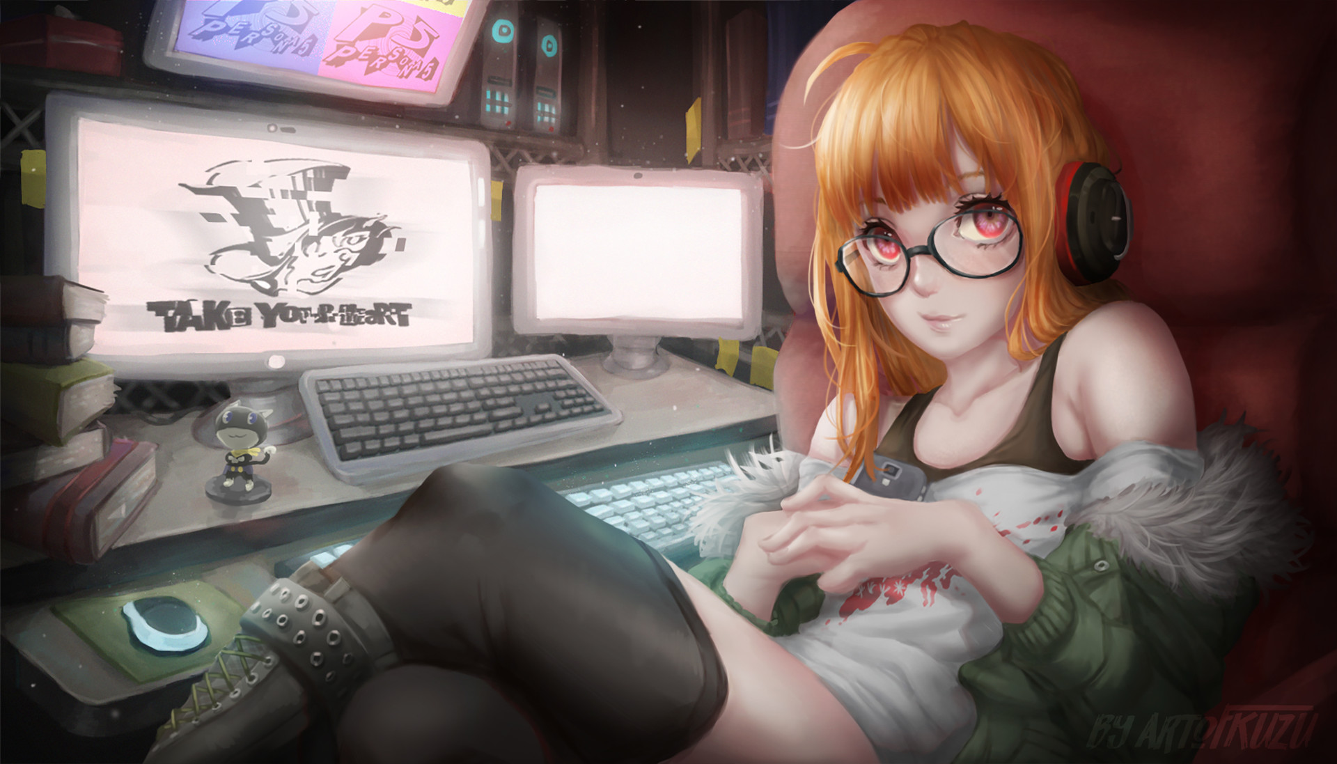Laden Sie das Computerspiele, Persona, Persona 5, Futaba Sakura-Bild kostenlos auf Ihren PC-Desktop herunter