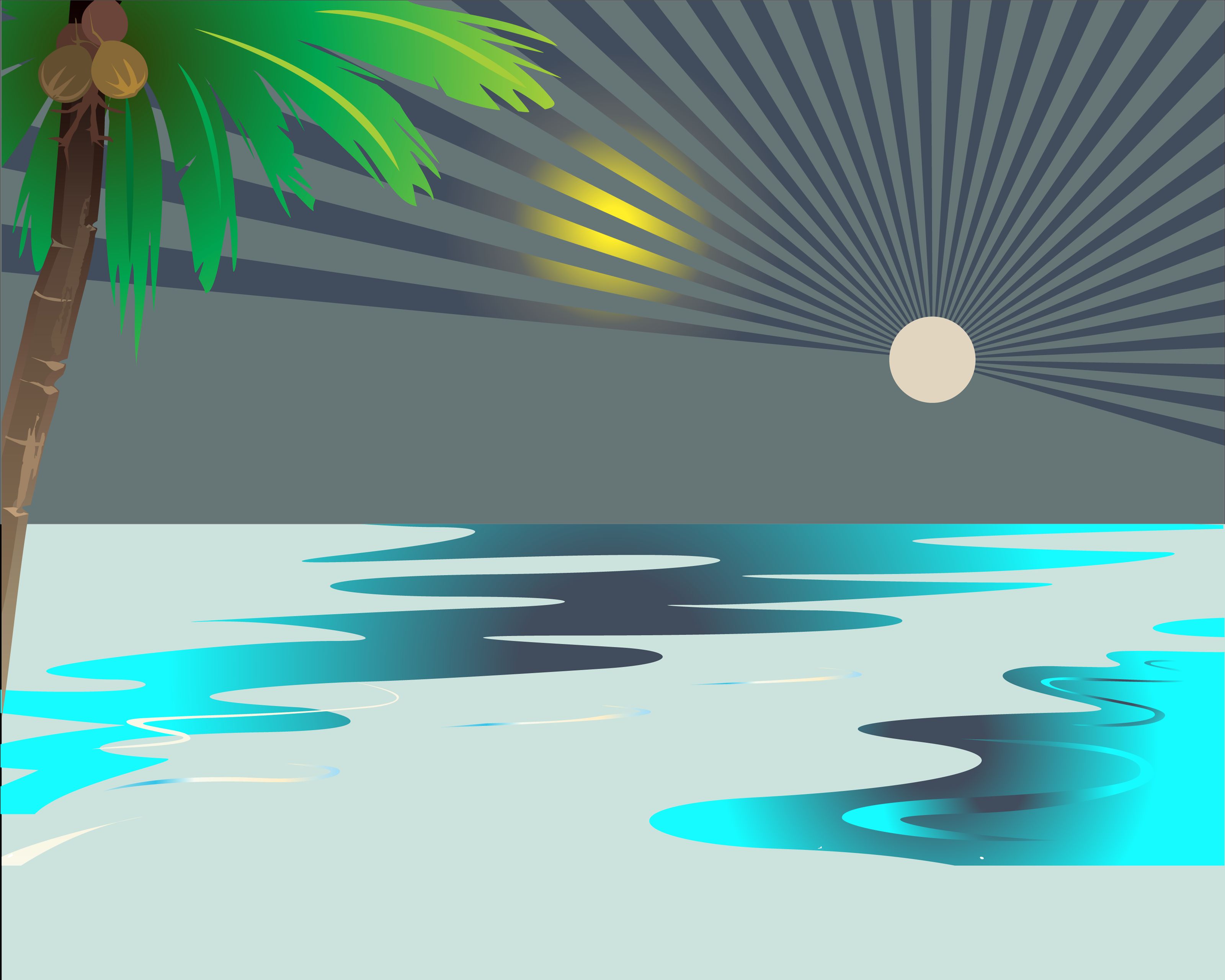 Download mobile wallpaper Ocean, Artistic for free.