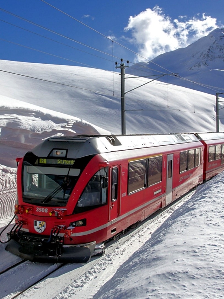 Download mobile wallpaper Switzerland, Train, Vehicles for free.